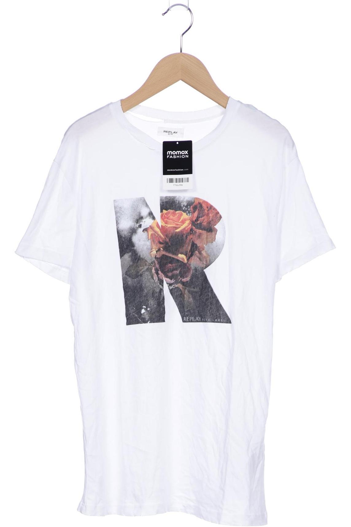 

Replay Damen T-Shirt, weiß, Gr. 36