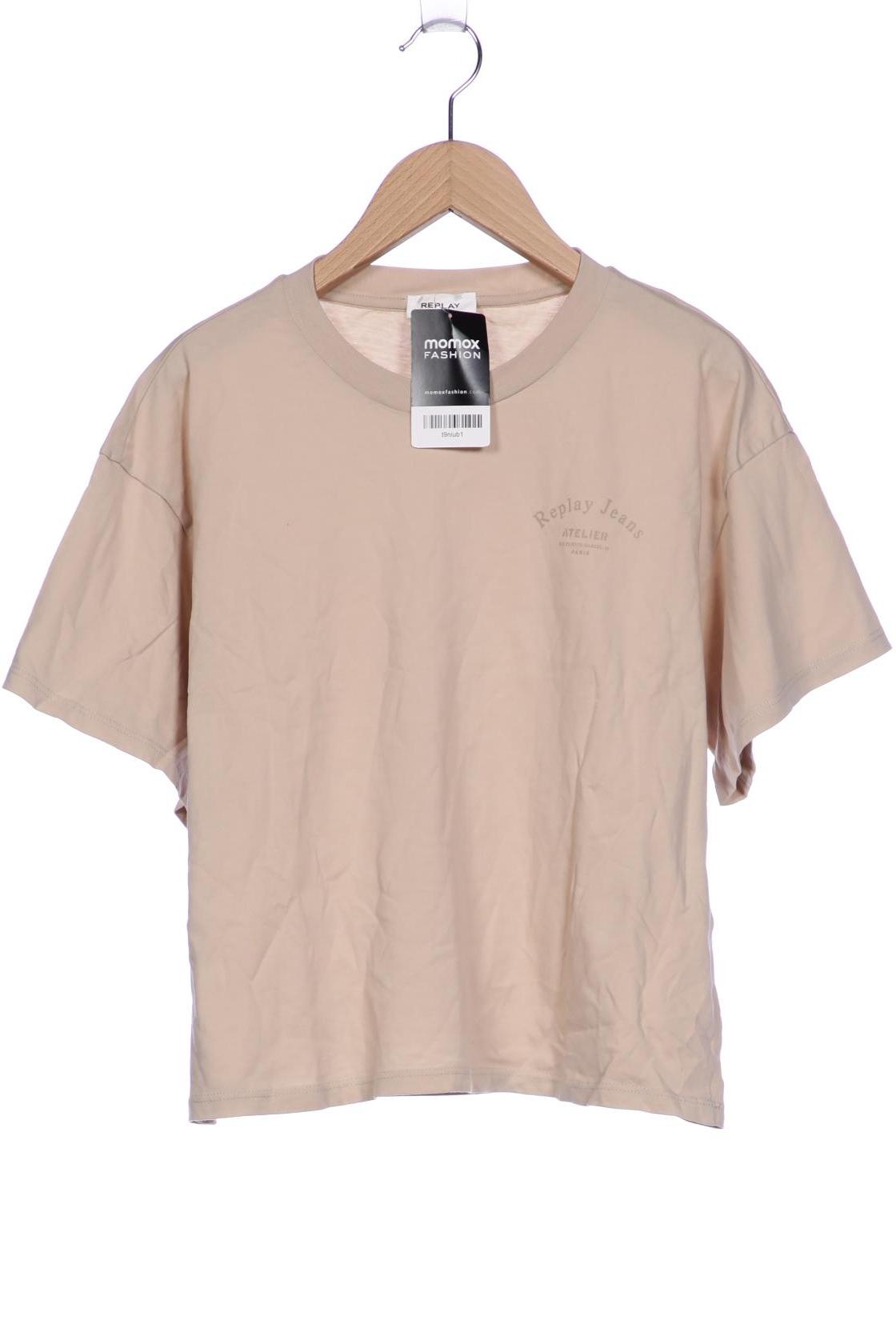 

Replay Damen T-Shirt, beige, Gr. 38