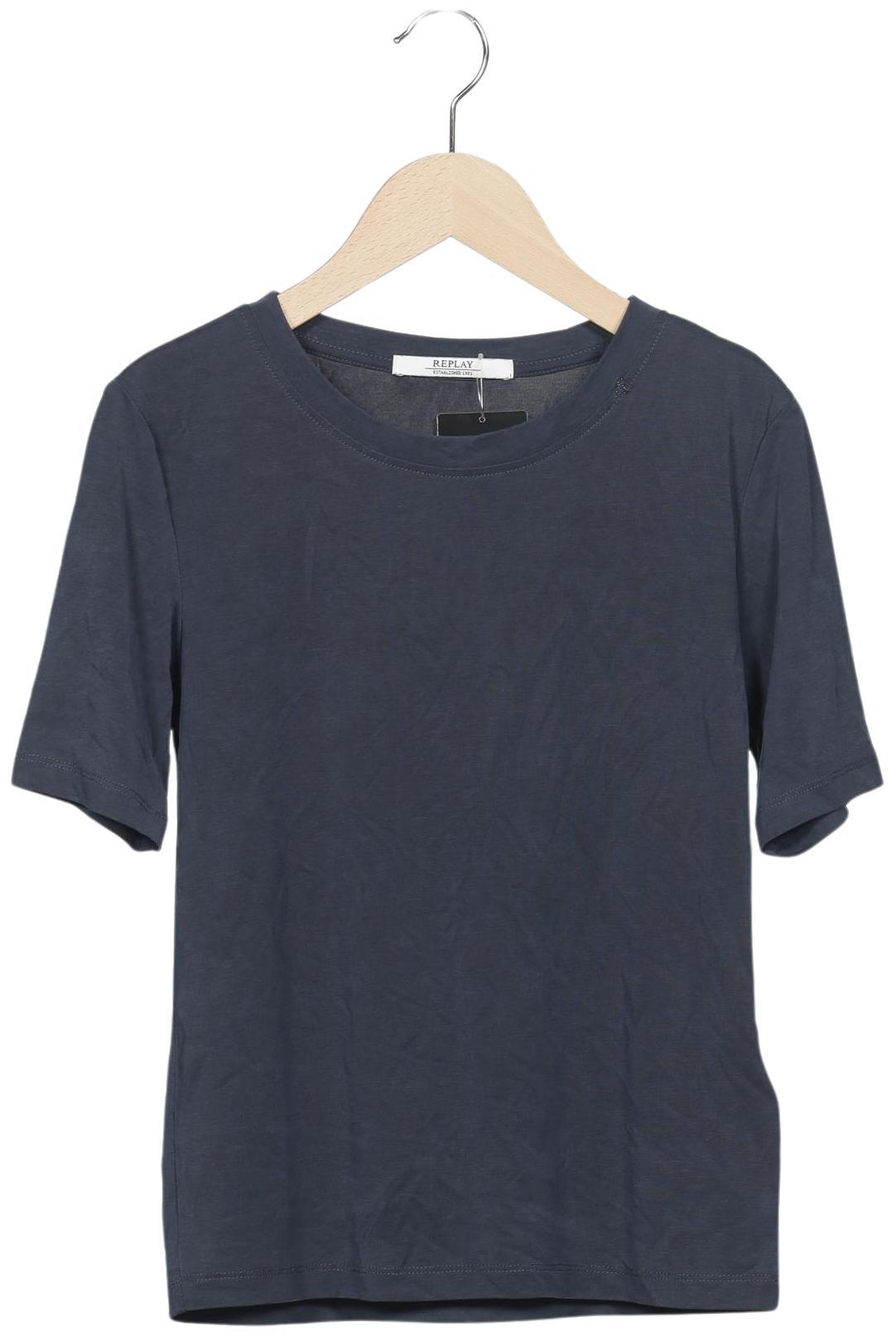 

Replay Damen T-Shirt, marineblau, Gr. 34