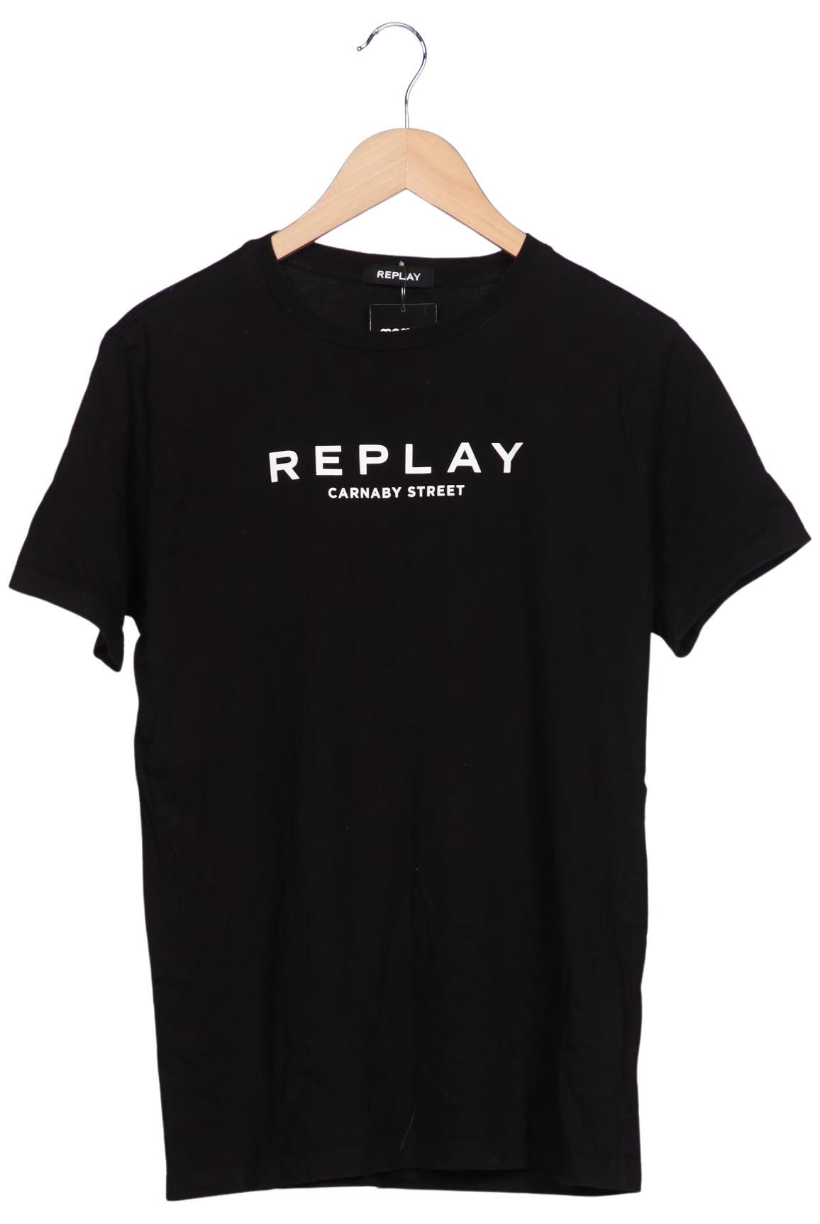 

Replay Damen T-Shirt, schwarz, Gr. 38