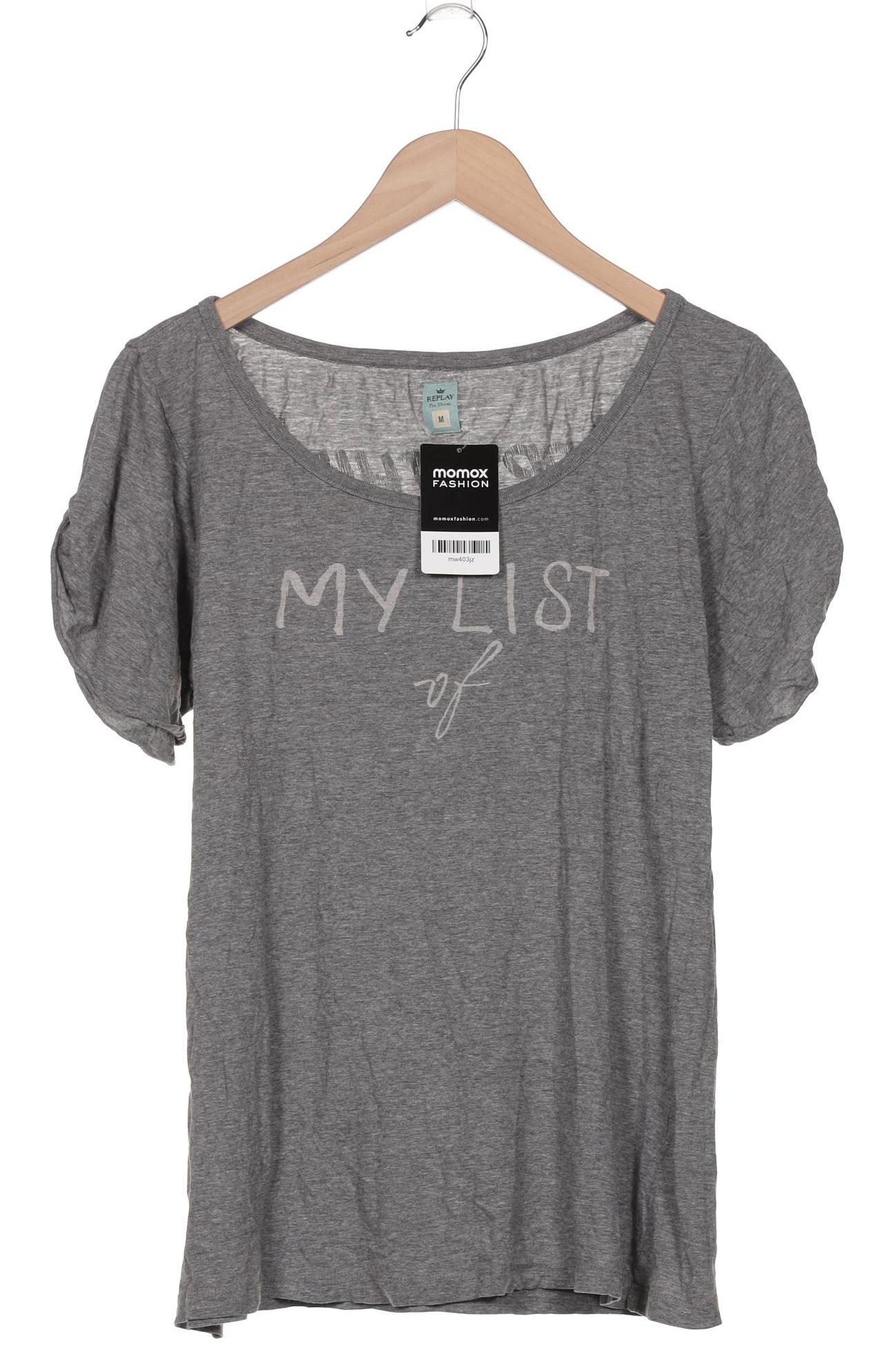 

Replay Damen T-Shirt, grau, Gr. 38