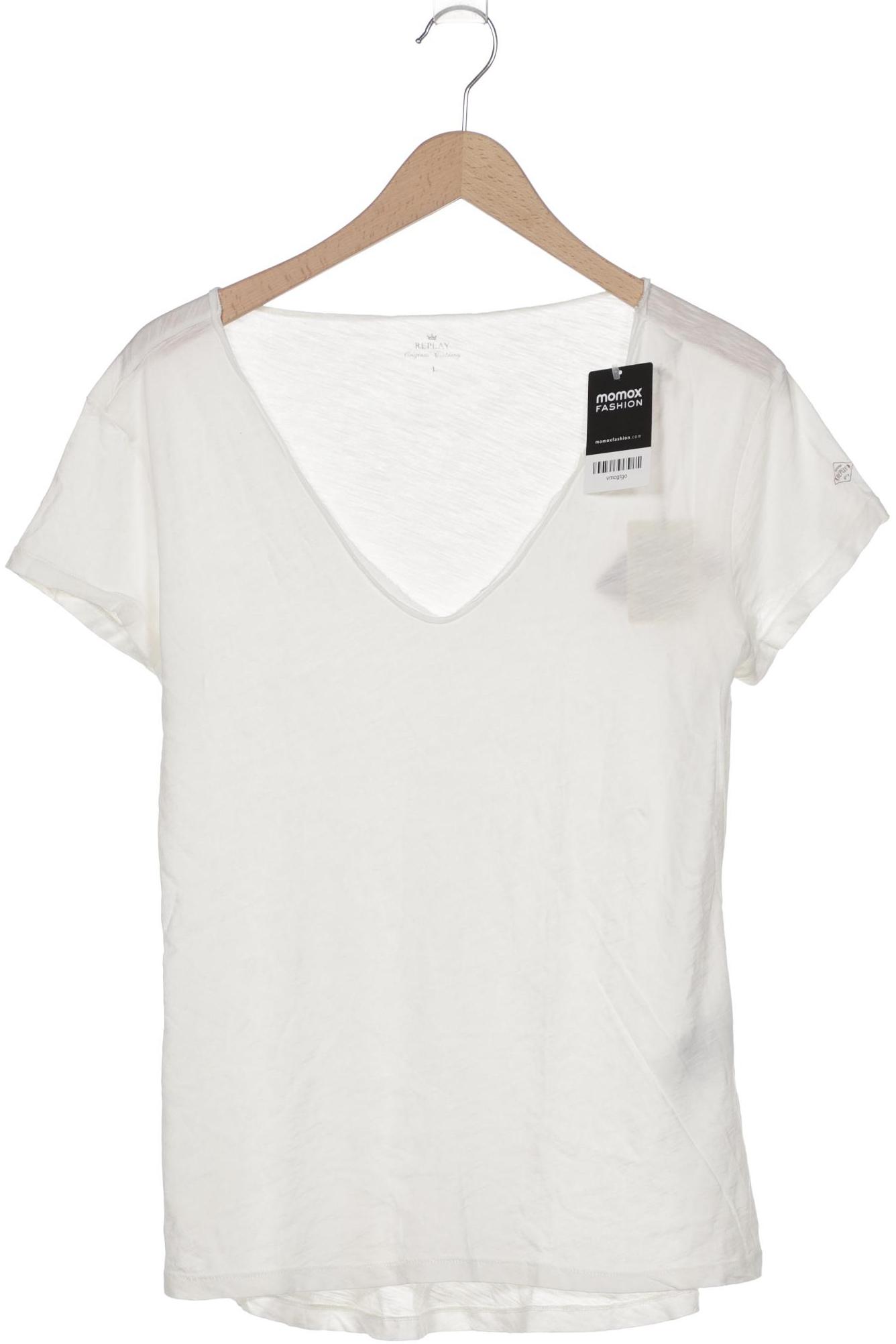

Replay Damen T-Shirt, weiß, Gr. 42