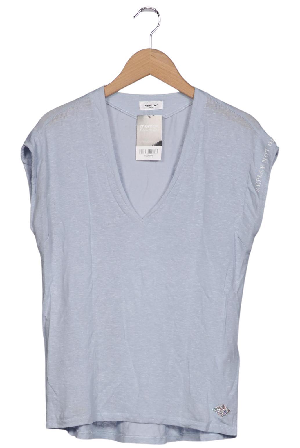 

Replay Damen T-Shirt, hellblau, Gr. 34