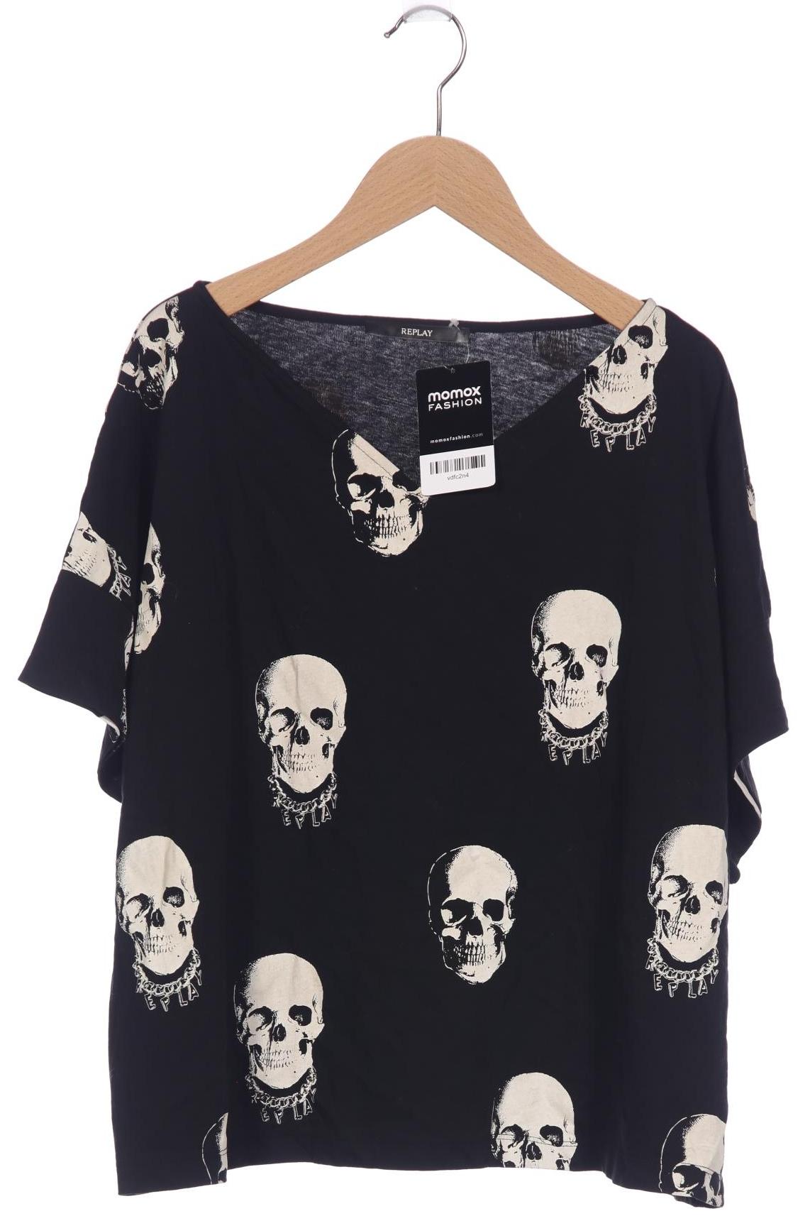 

Replay Damen T-Shirt, schwarz, Gr. 36