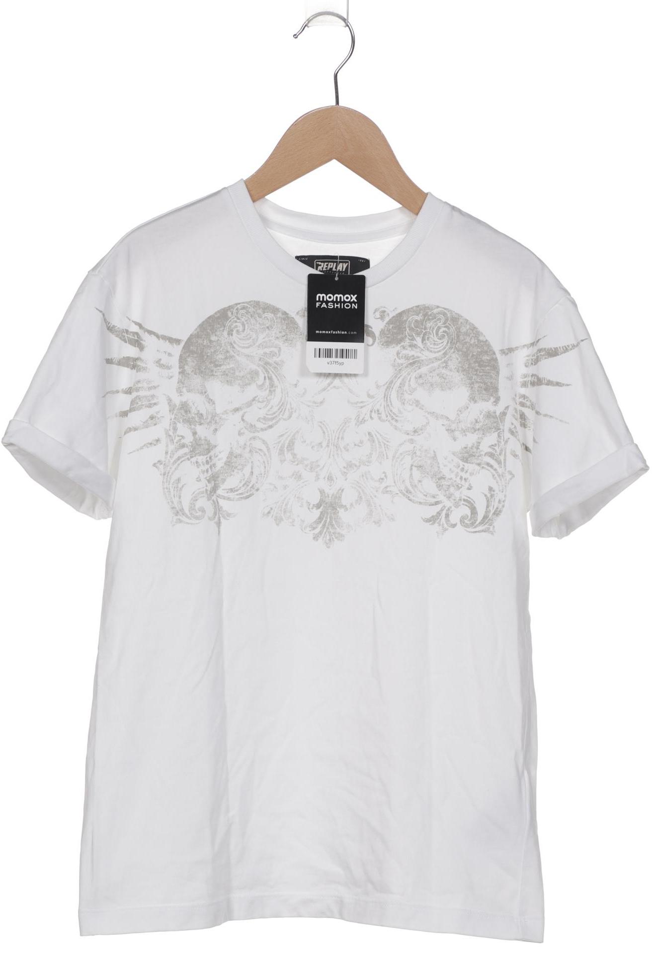 

Replay Damen T-Shirt, weiß, Gr. 34