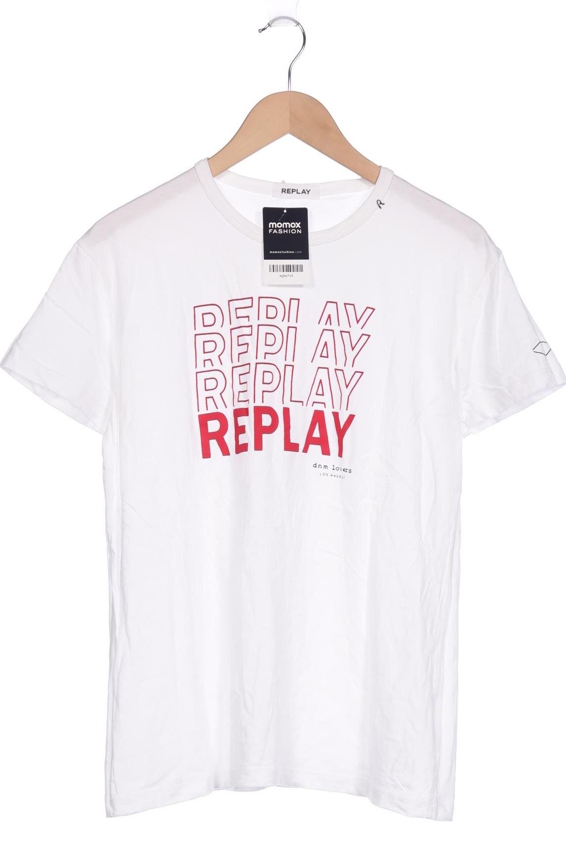 

Replay Damen T-Shirt, weiß, Gr. 44
