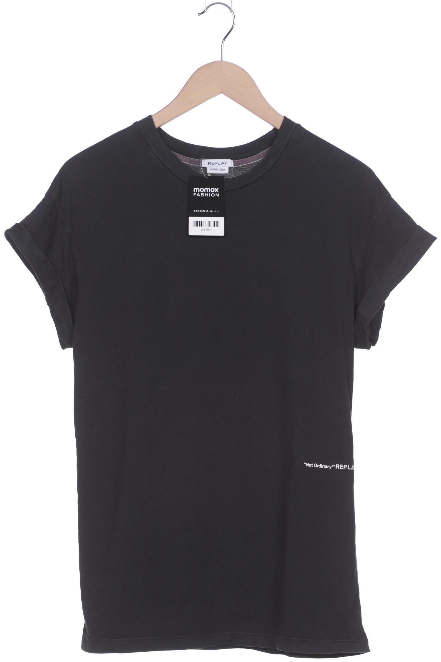 

Replay Damen T-Shirt, schwarz, Gr. 42