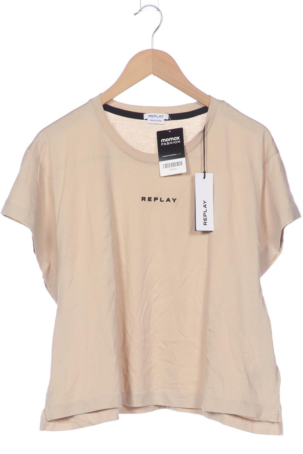 

Replay Damen T-Shirt, beige, Gr. 38