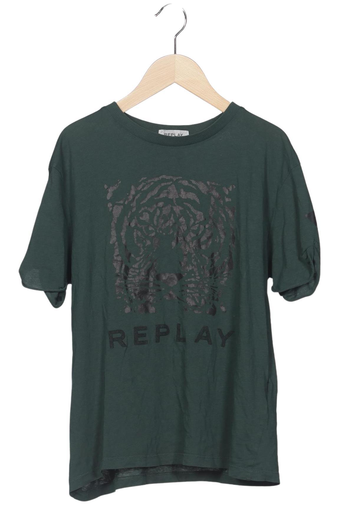 

Replay Damen T-Shirt, grün, Gr. 34
