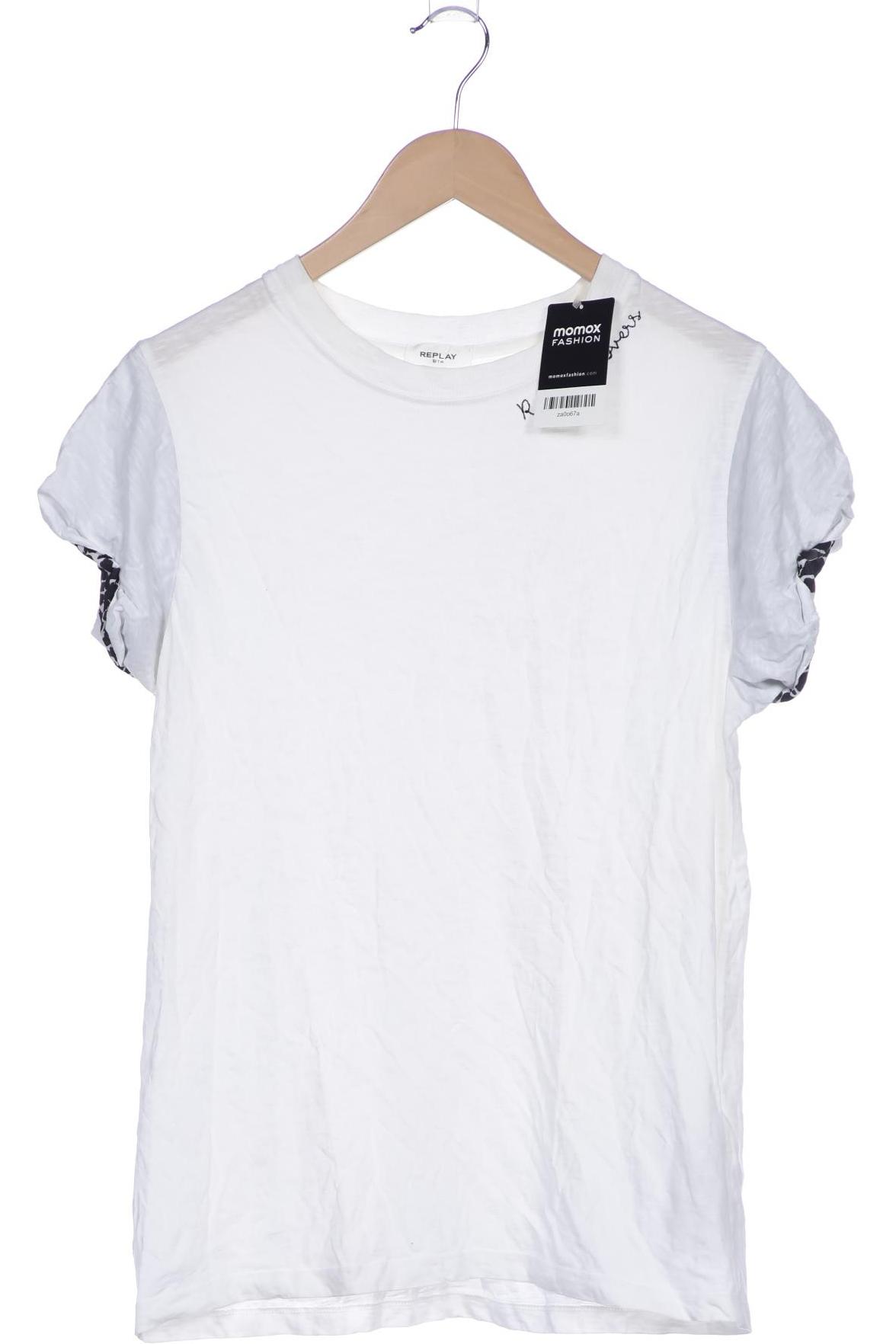 

Replay Damen T-Shirt, weiß, Gr. 38