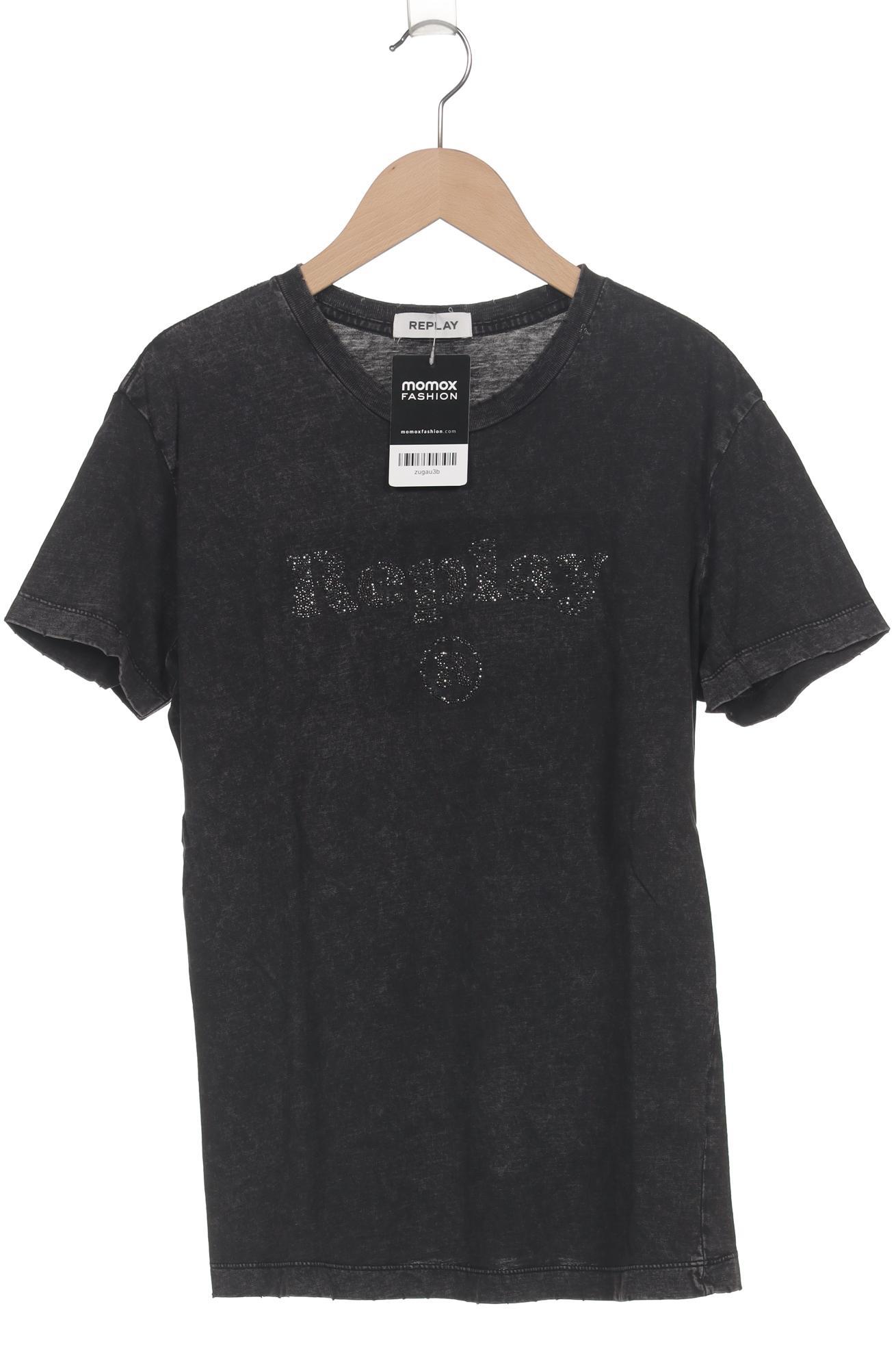 

Replay Damen T-Shirt, schwarz, Gr. 38