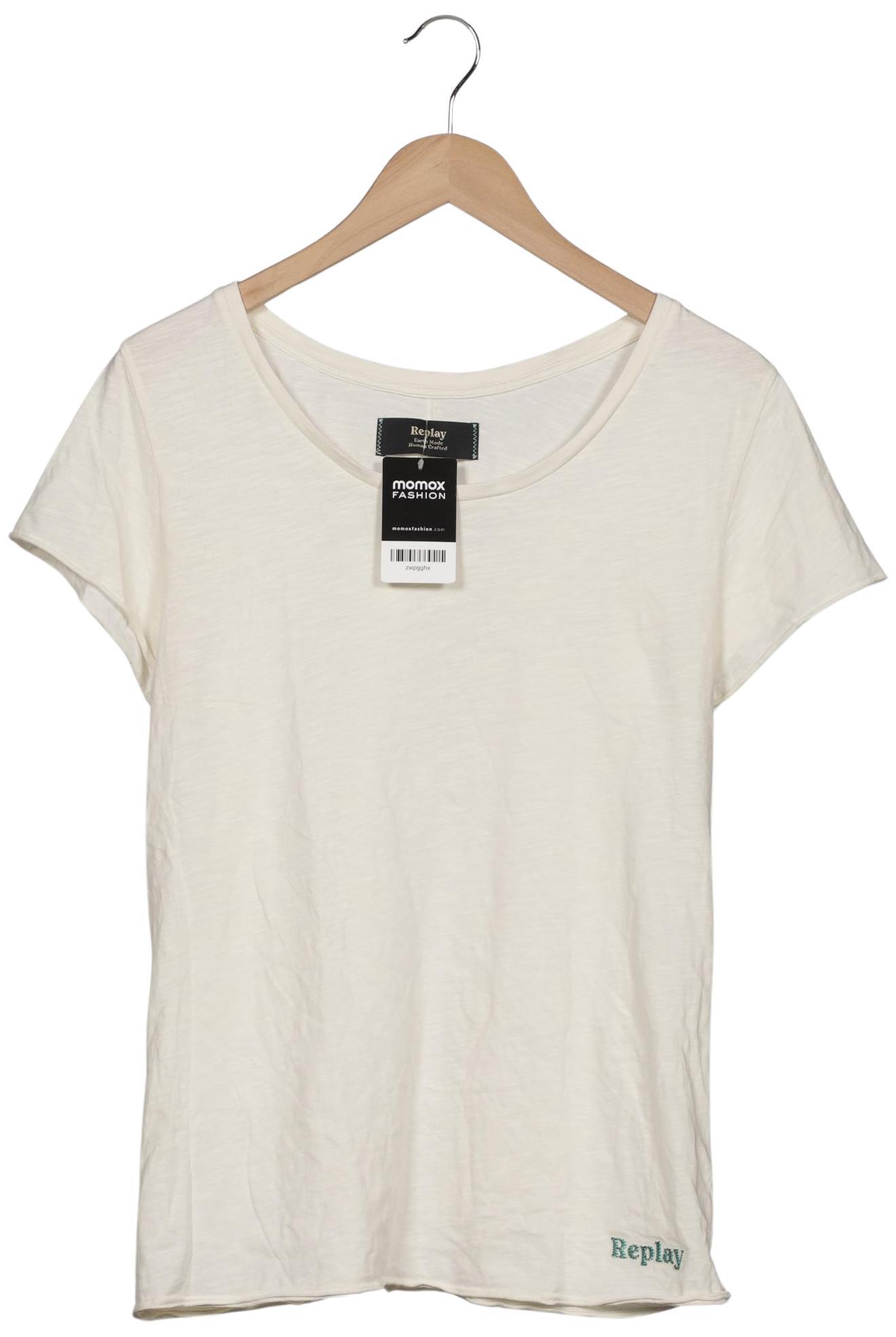 

Replay Damen T-Shirt, cremeweiß, Gr. 42
