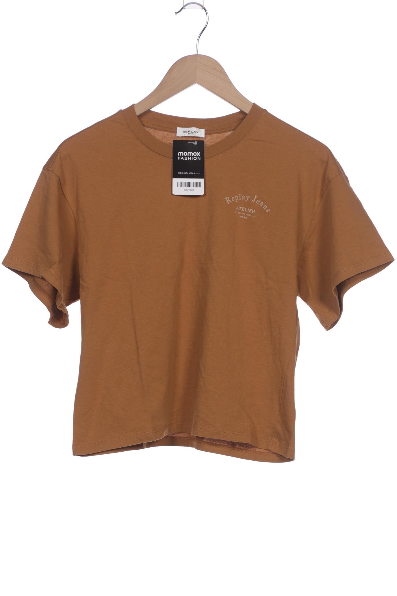 

Replay Damen T-Shirt, braun, Gr. 38