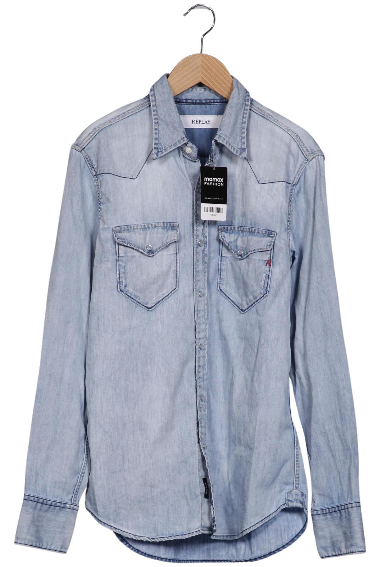 

Replay Herren Hemd, hellblau, Gr. 46