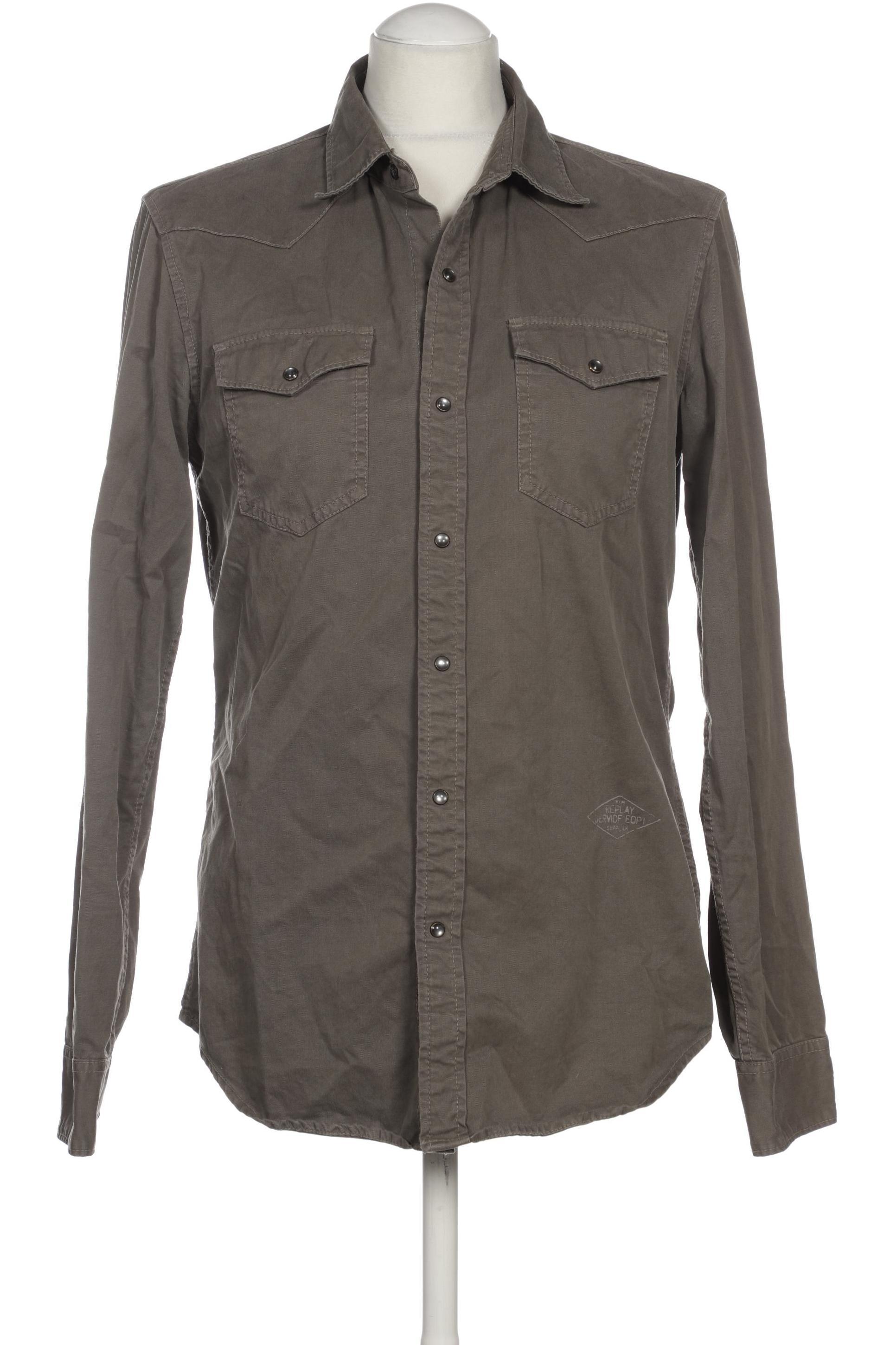 

Replay Herren Hemd, braun, Gr.