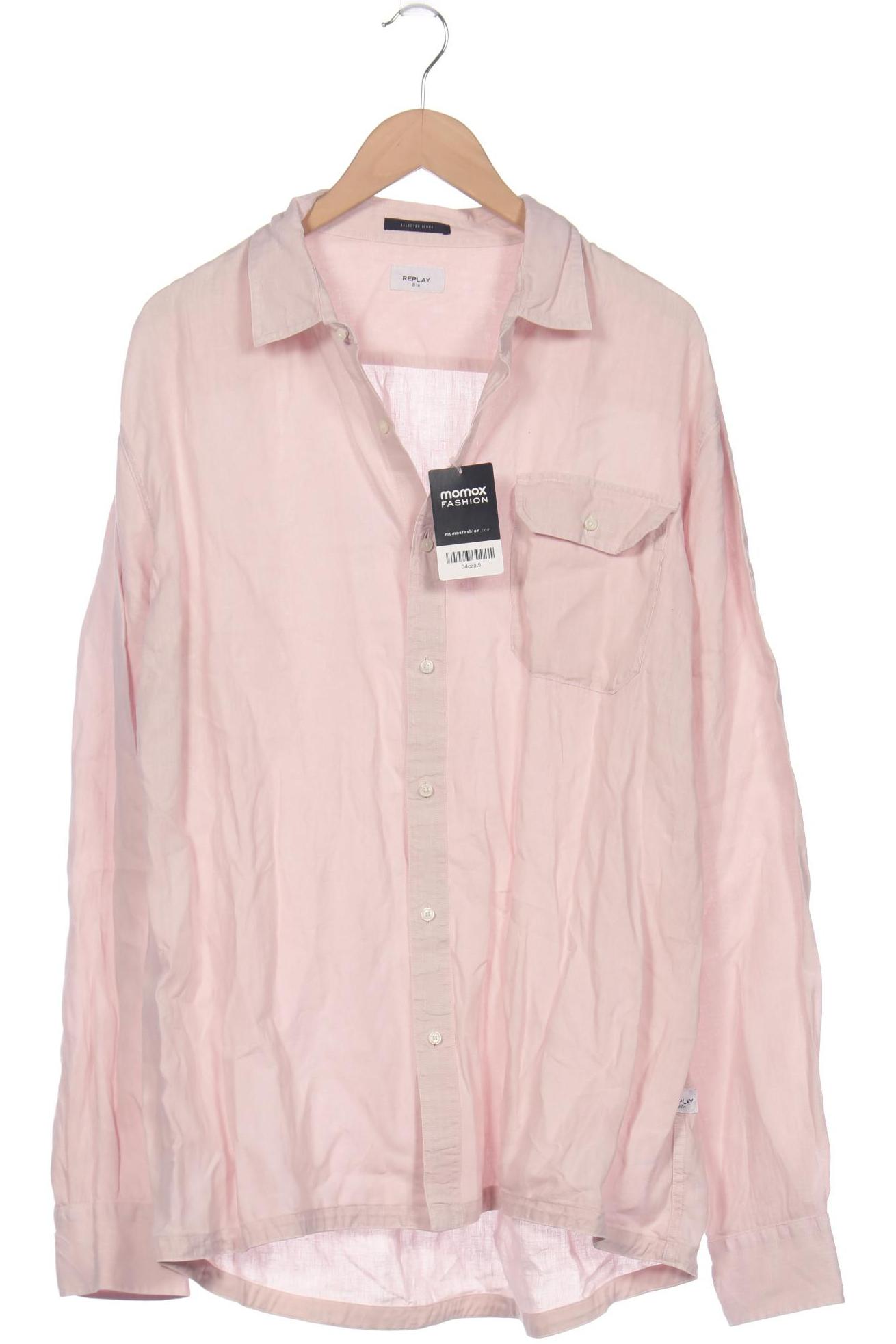 

Replay Herren Hemd, pink, Gr. 56