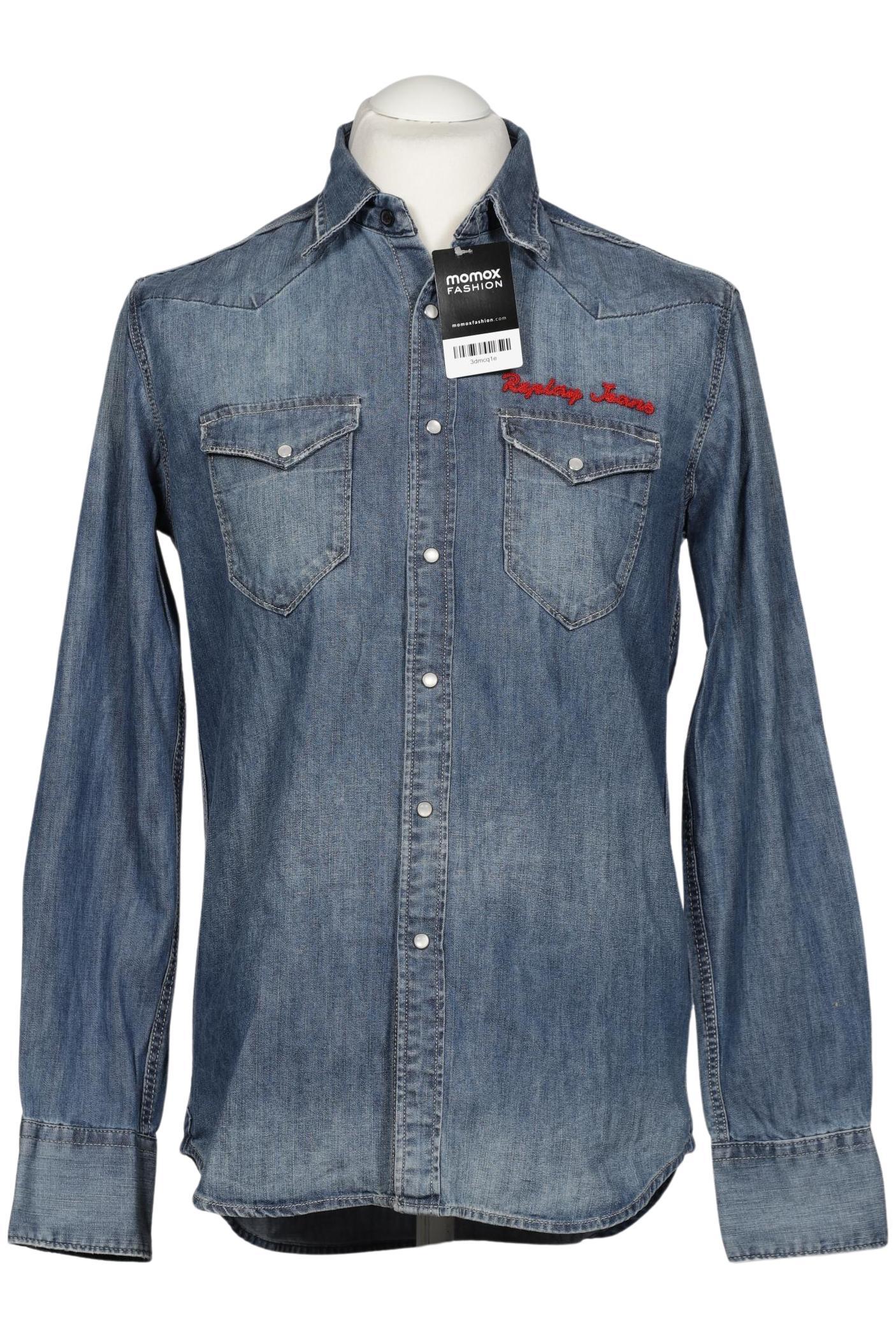 

Replay Herren Hemd, blau, Gr. 48