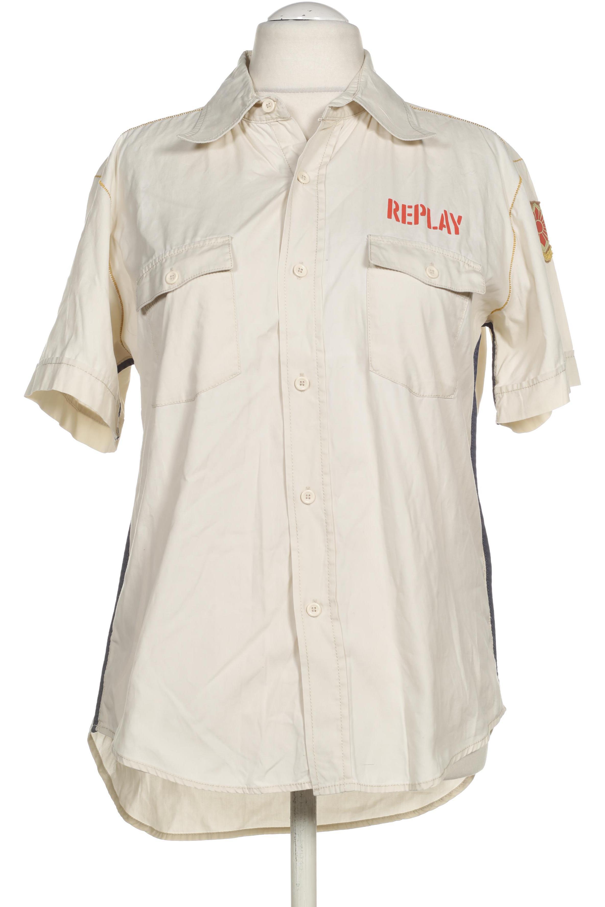 

Replay Herren Hemd, beige, Gr.
