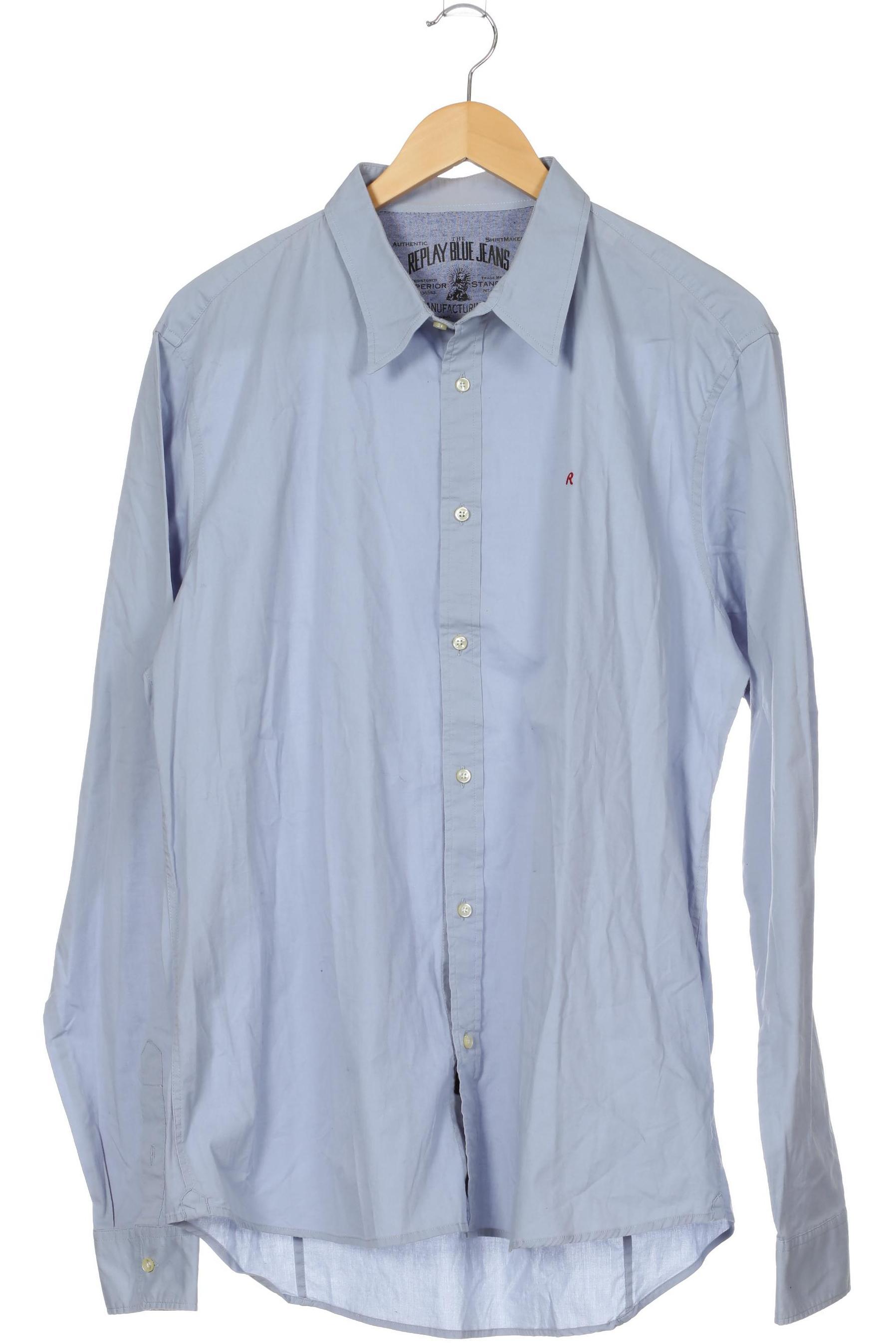 

Replay Herren Hemd, blau, Gr.