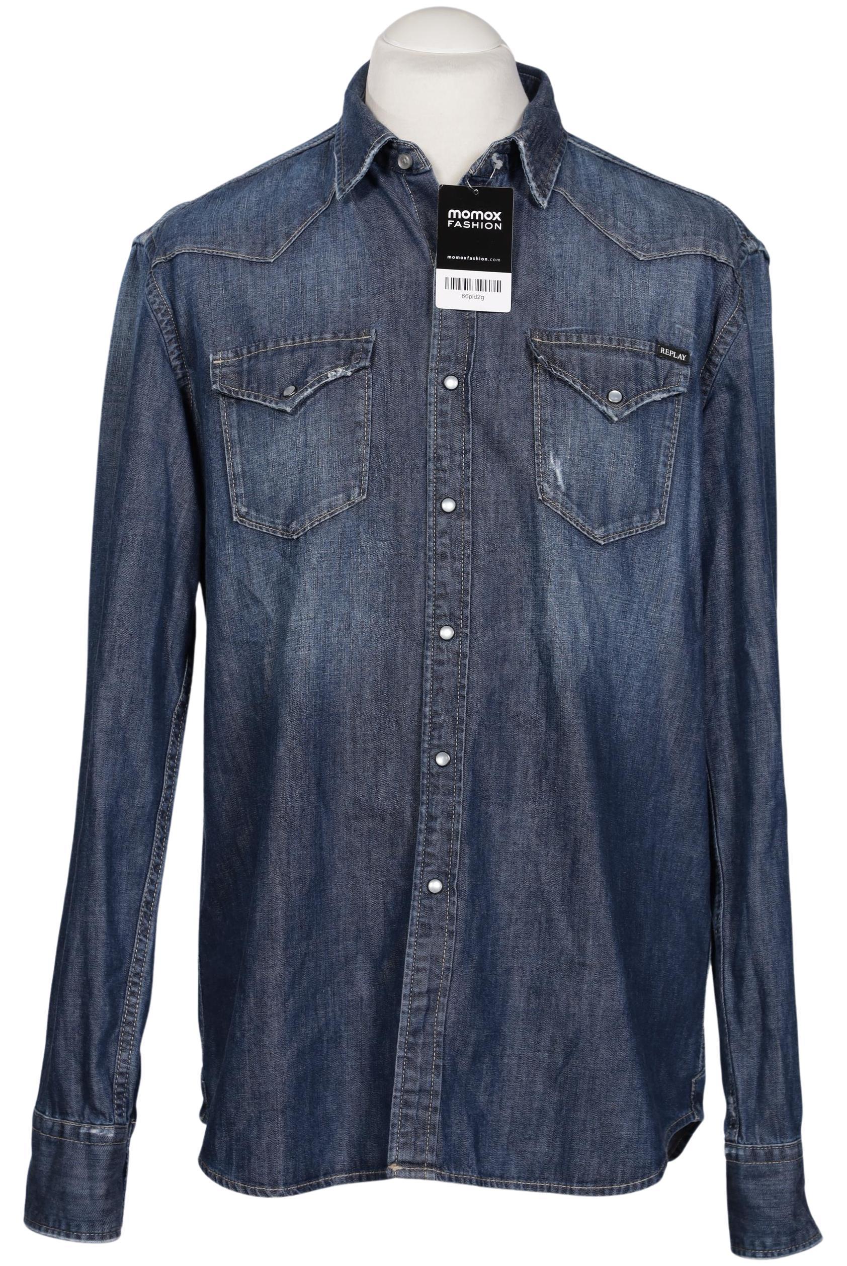 

Replay Herren Hemd, blau, Gr. 54