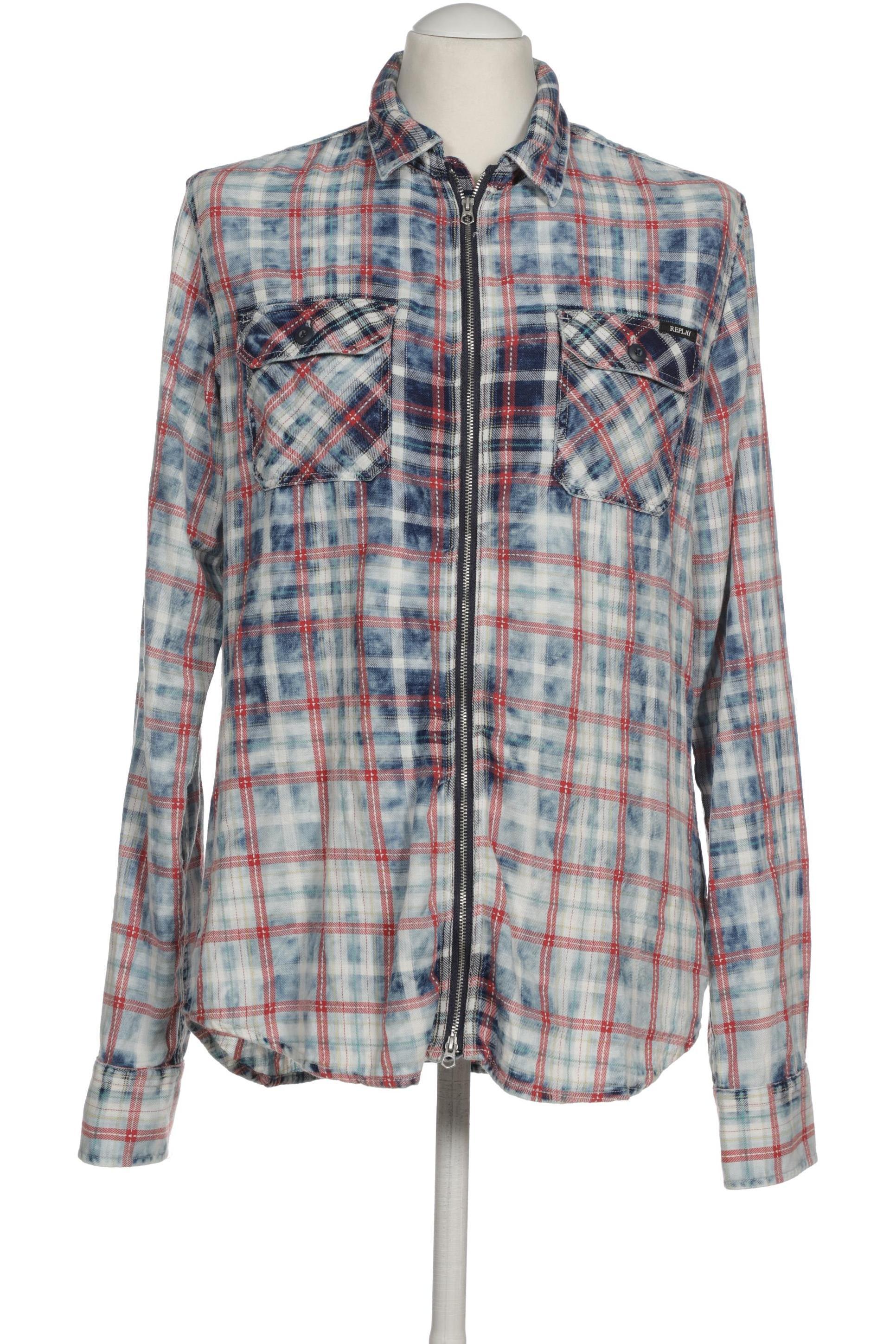 

Replay Herren Hemd, blau, Gr.