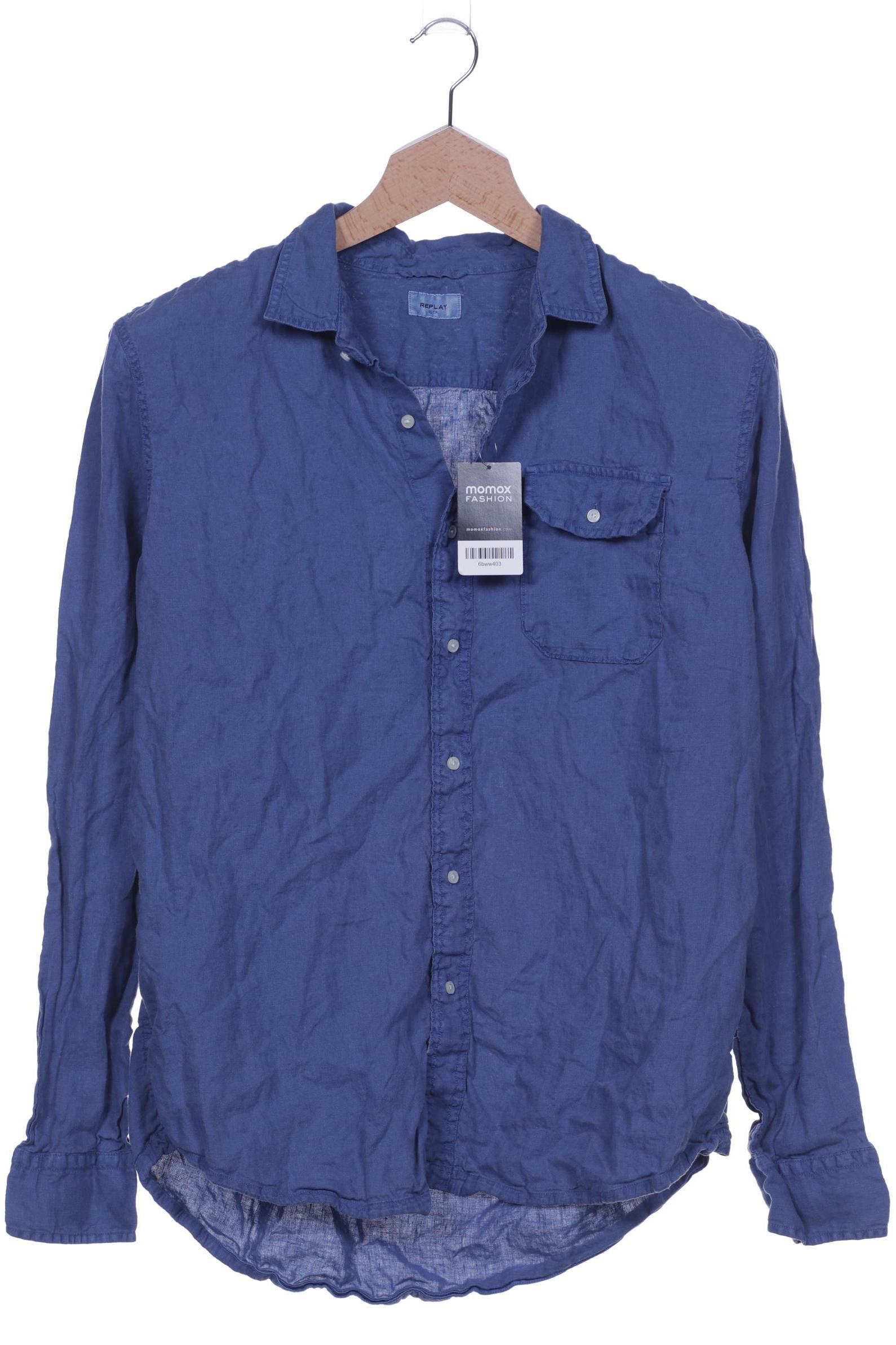 

Replay Herren Hemd, blau, Gr. 58