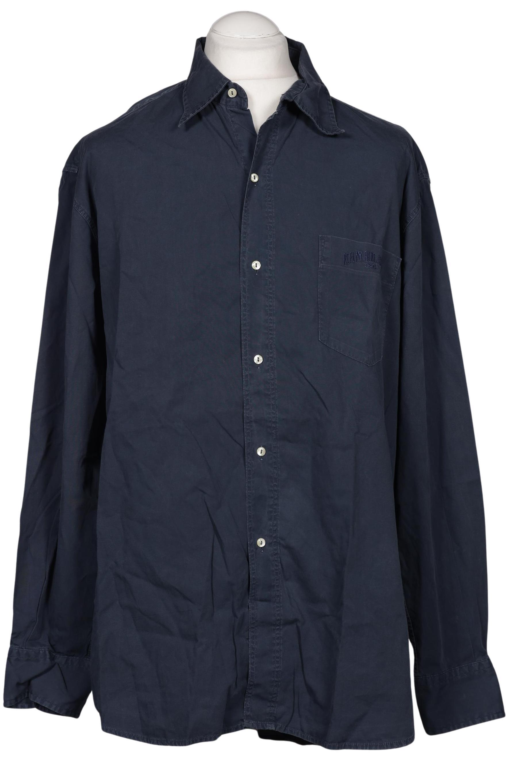 

Replay Herren Hemd, marineblau, Gr. 56