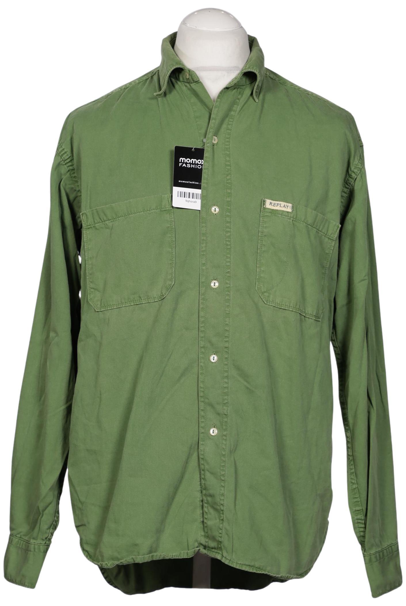 

Replay Herren Hemd, grün, Gr. 52