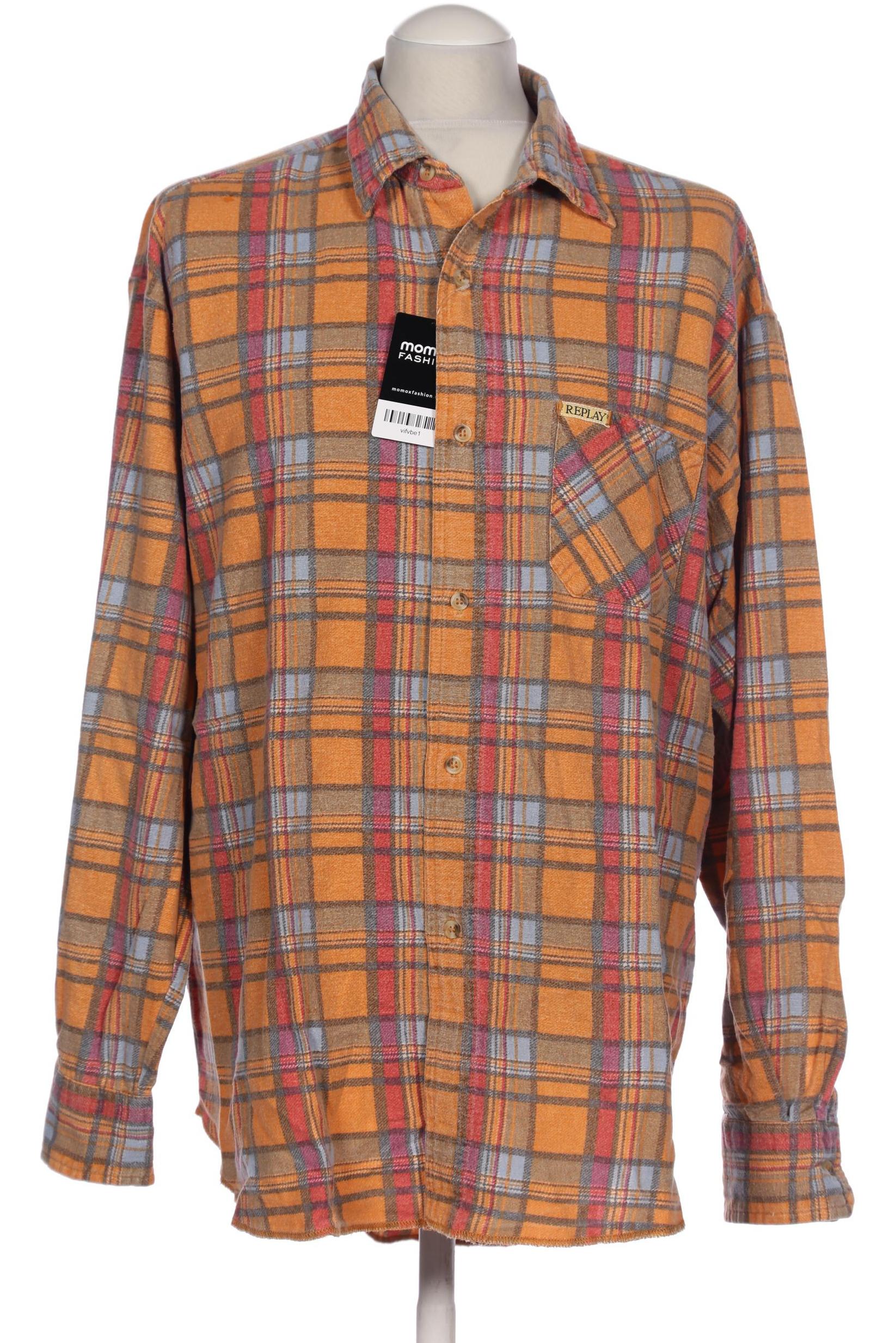 

Replay Herren Hemd, orange, Gr. 54