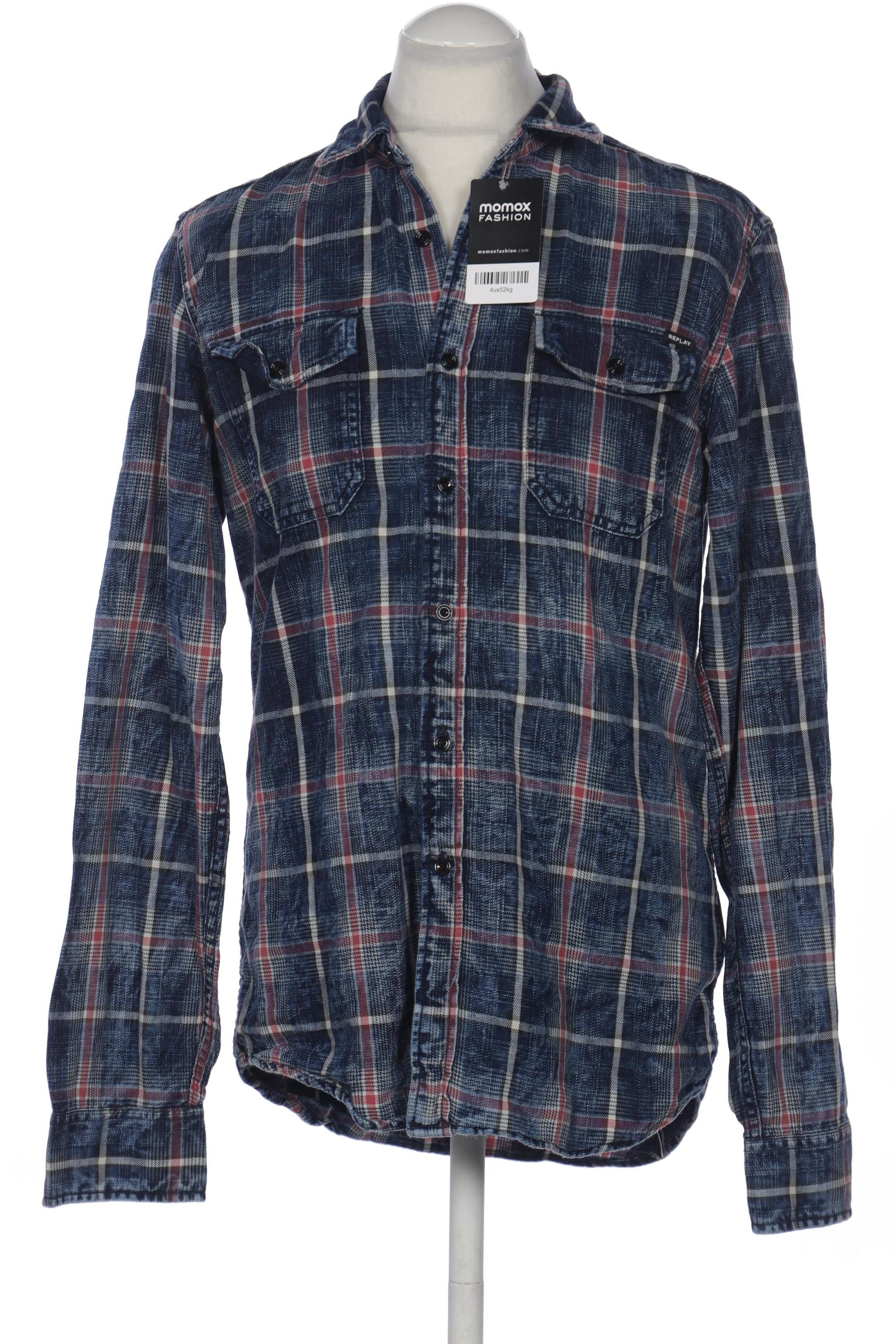 

Replay Herren Hemd, marineblau