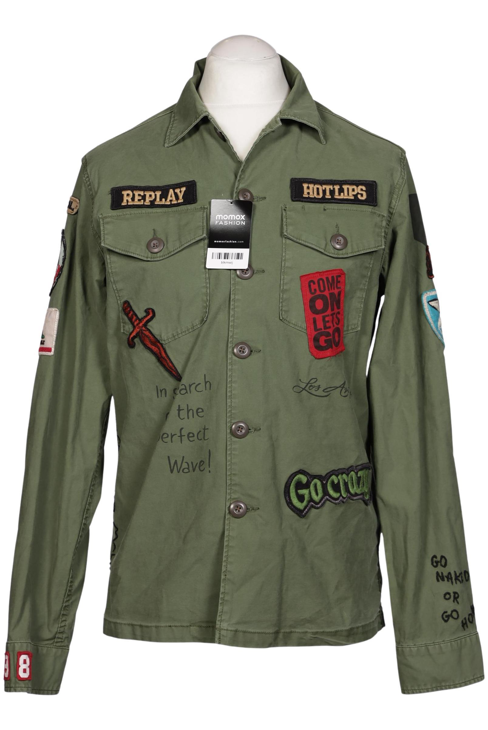 

Replay Herren Hemd, grün, Gr. 48