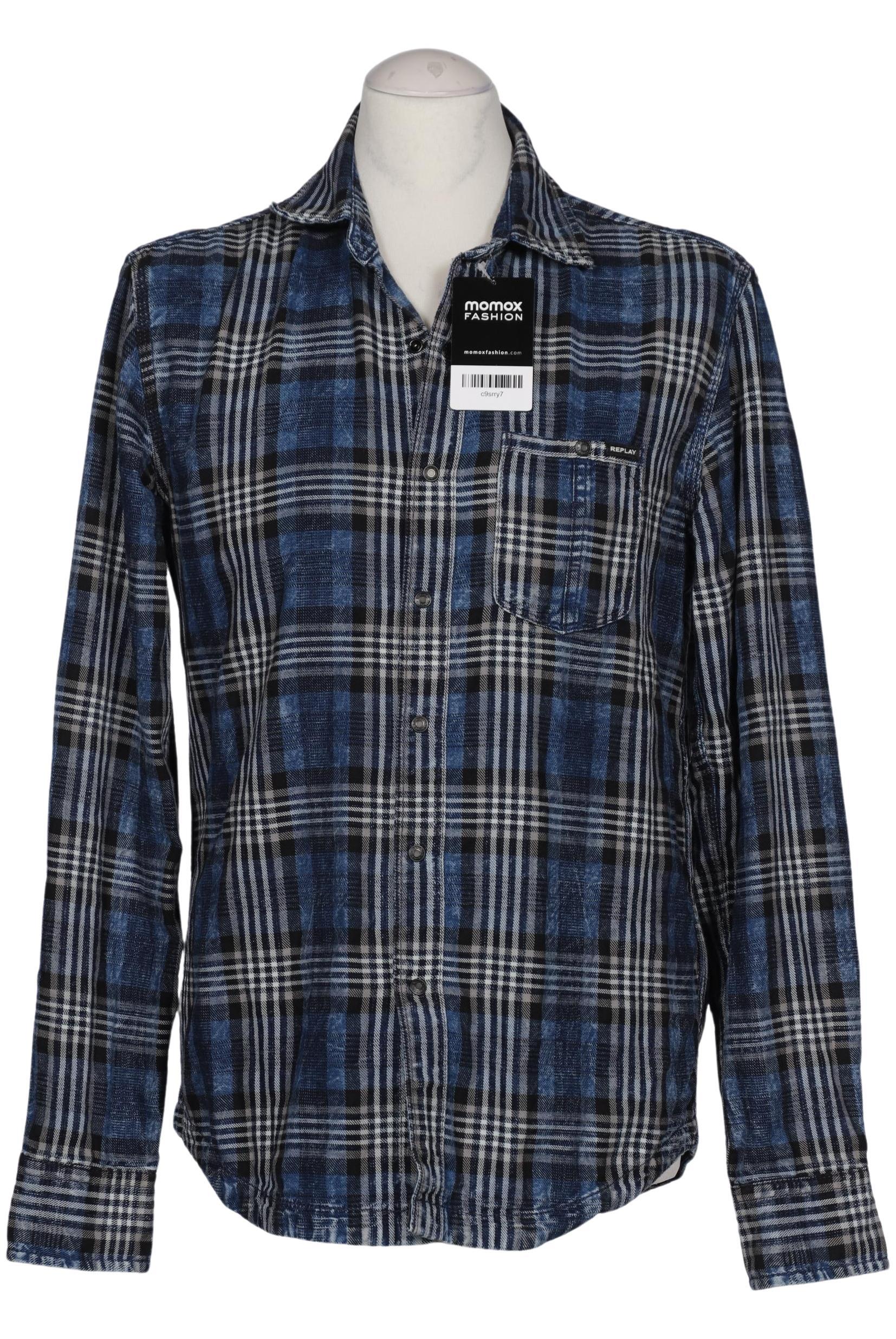 

Replay Herren Hemd, marineblau, Gr. 48