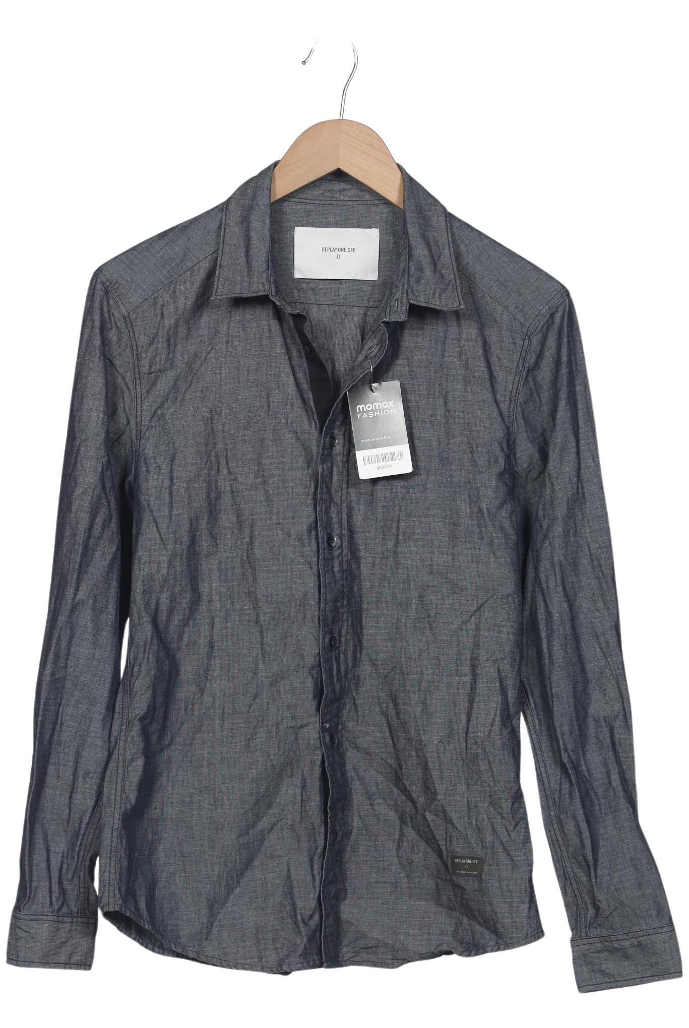 

Replay Herren Hemd, marineblau, Gr. 46