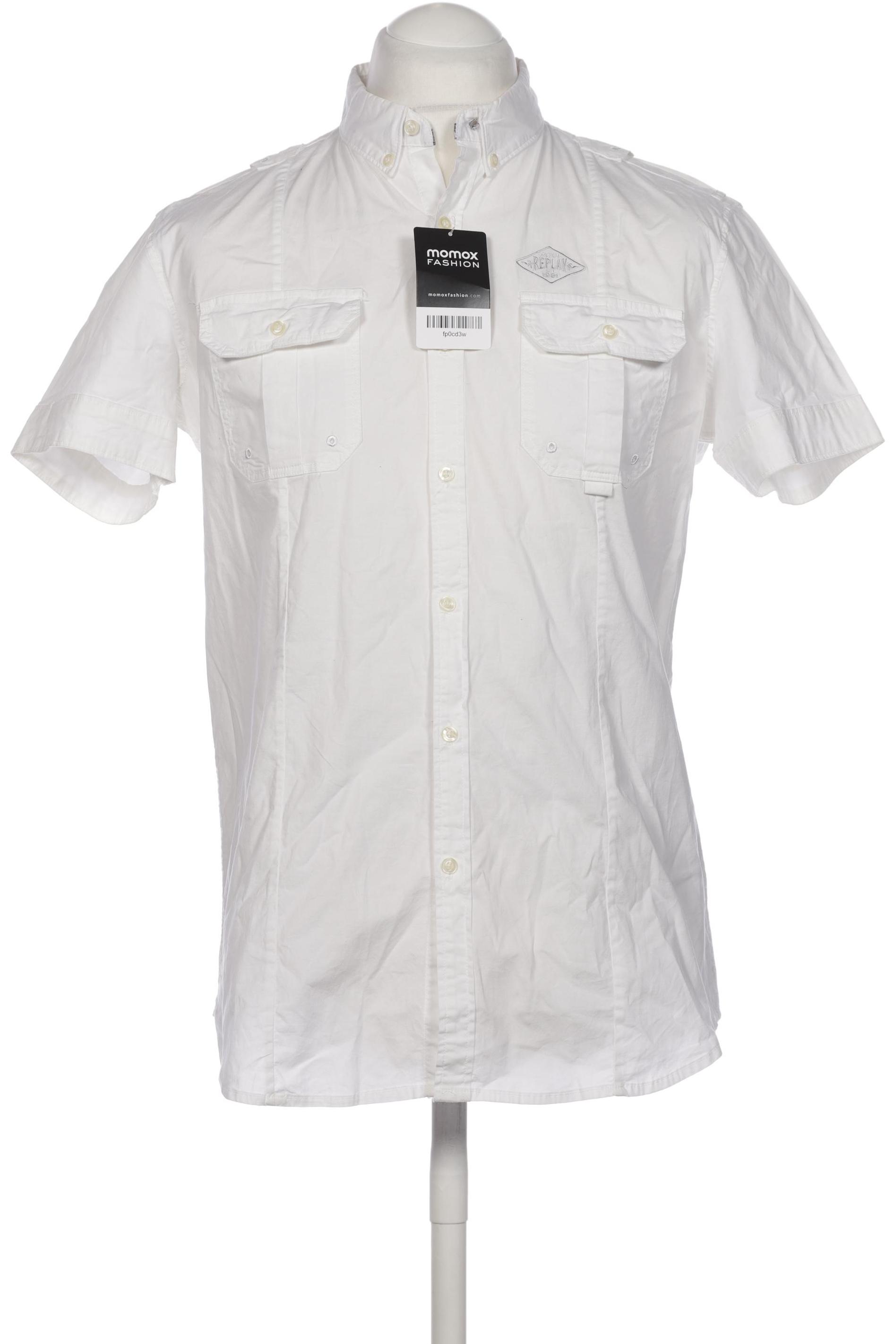 

Replay Herren Hemd, weiß, Gr. 52