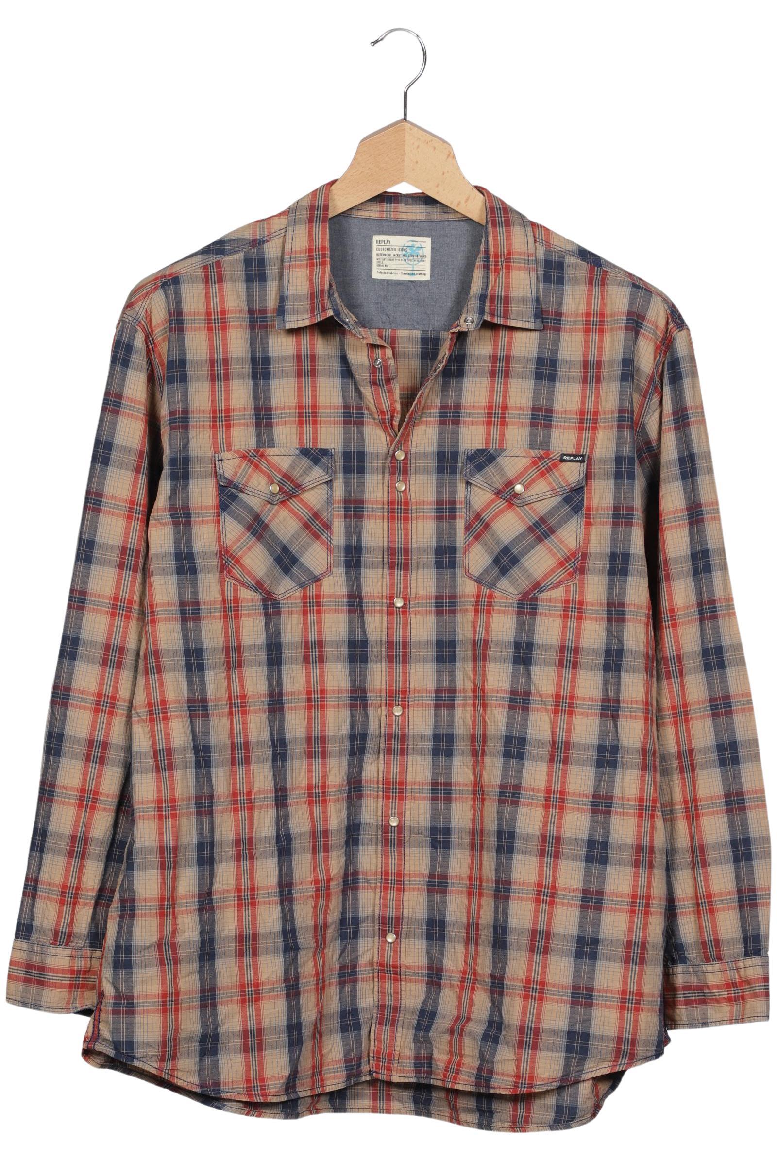 

Replay Herren Hemd, beige, Gr. 60