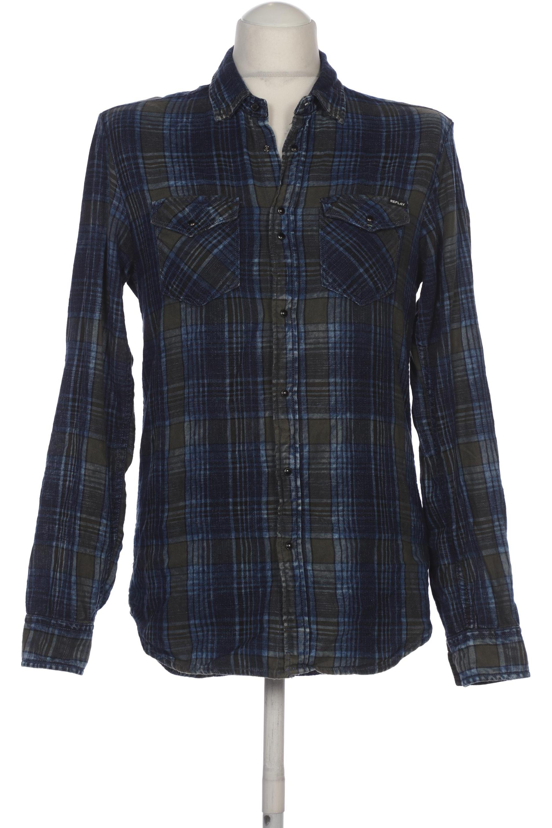 

Replay Herren Hemd, marineblau, Gr. 48