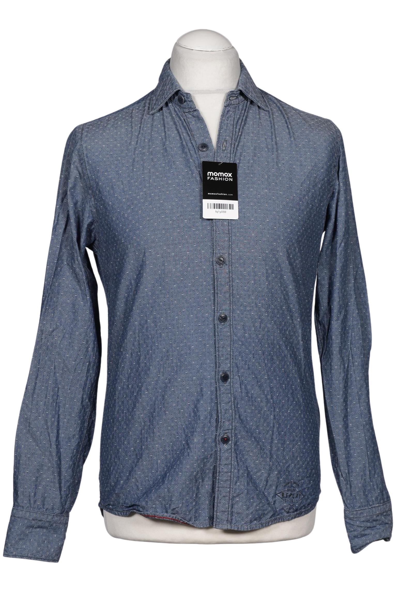 

Replay Herren Hemd, blau, Gr. 48