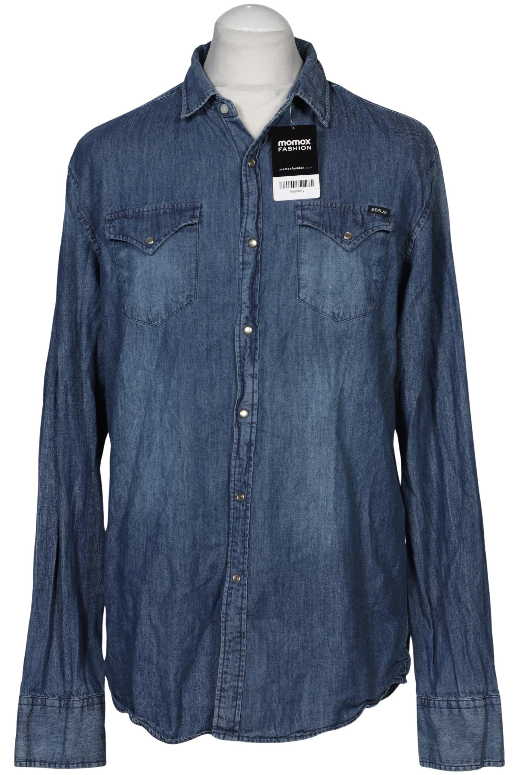 

Replay Herren Hemd, blau, Gr. 54