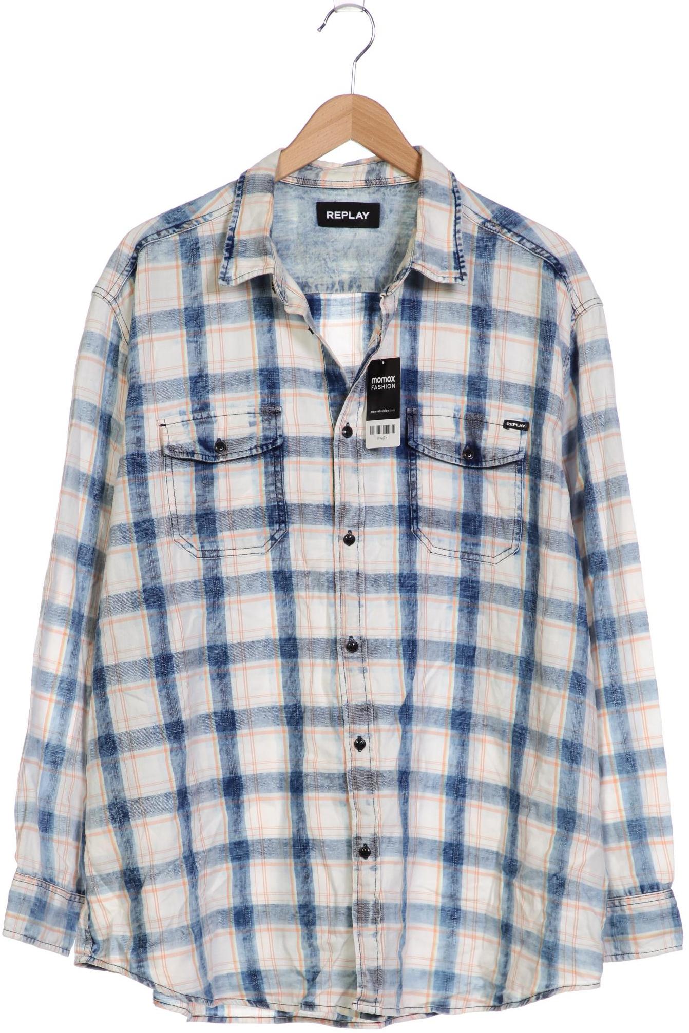

Replay Herren Hemd, marineblau, Gr. 56
