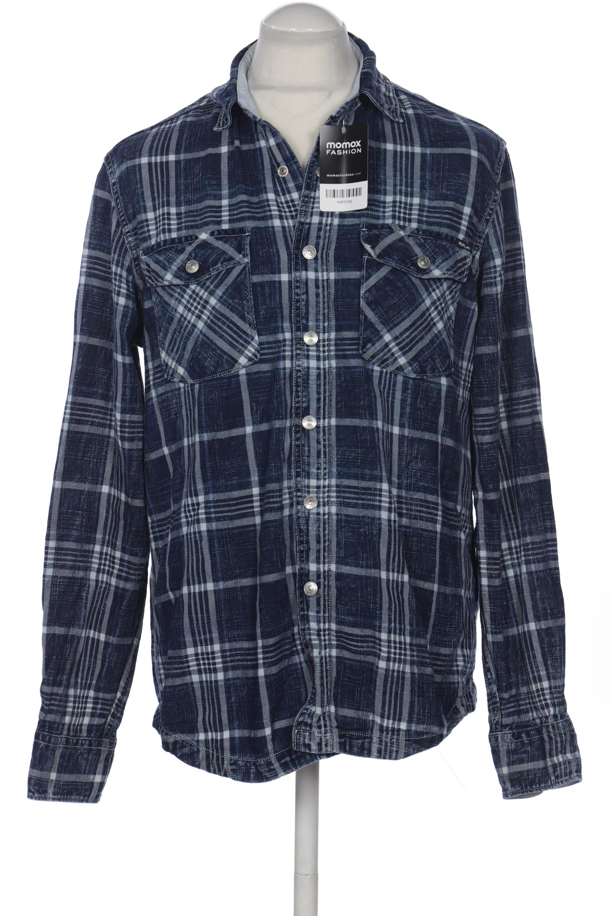 

Replay Herren Hemd, marineblau