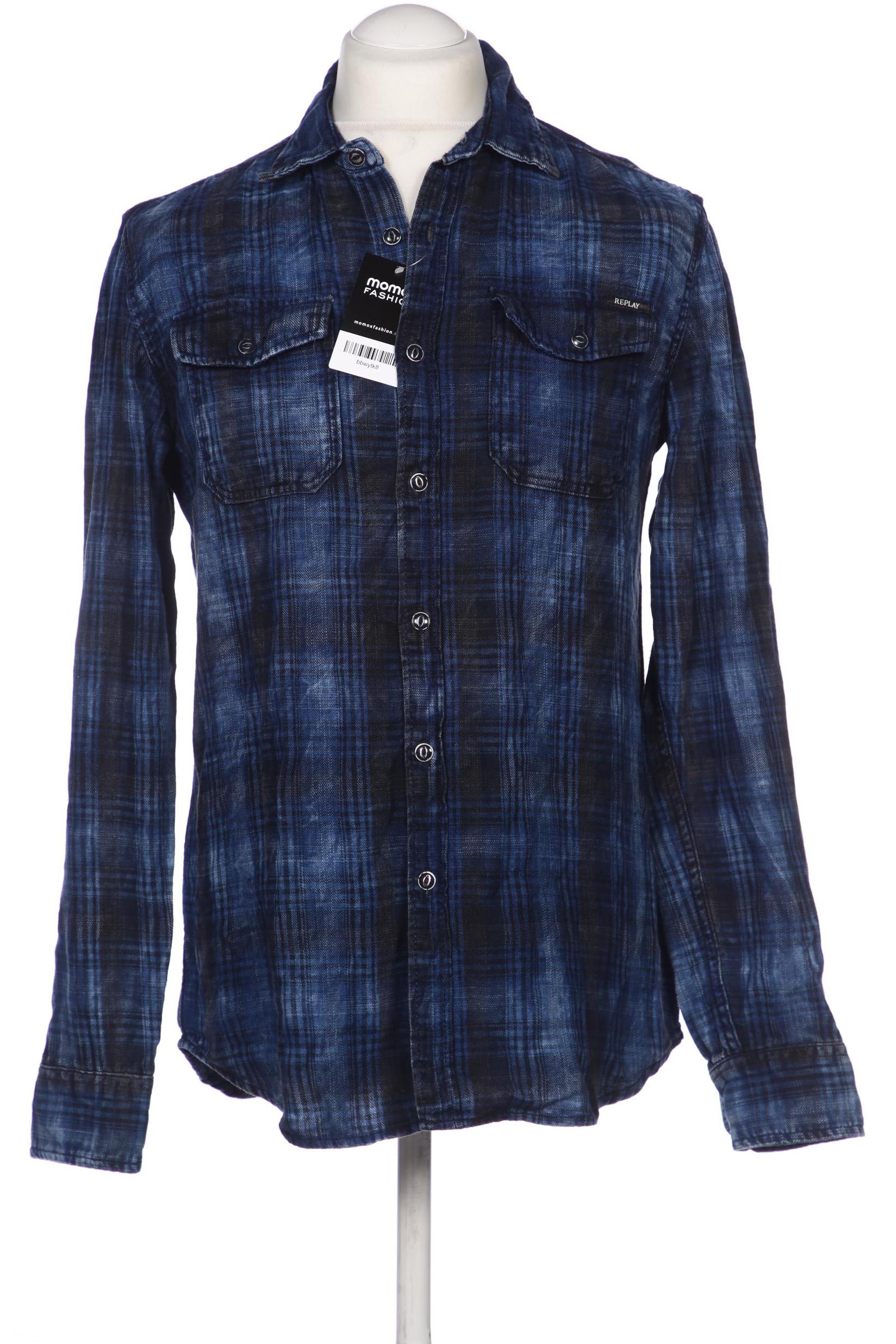 

Replay Herren Hemd, marineblau