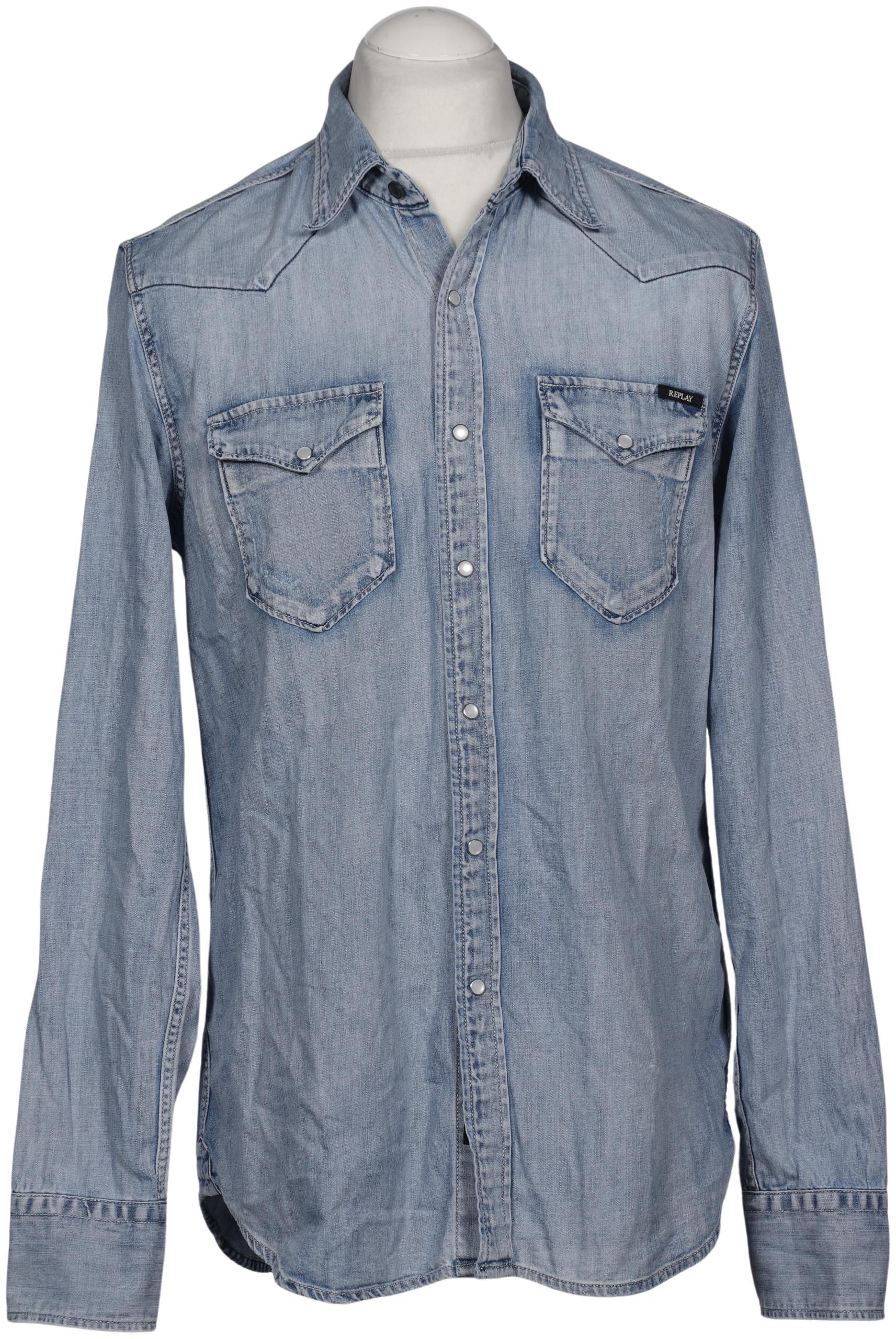 

Replay Herren Hemd, blau, Gr. 52