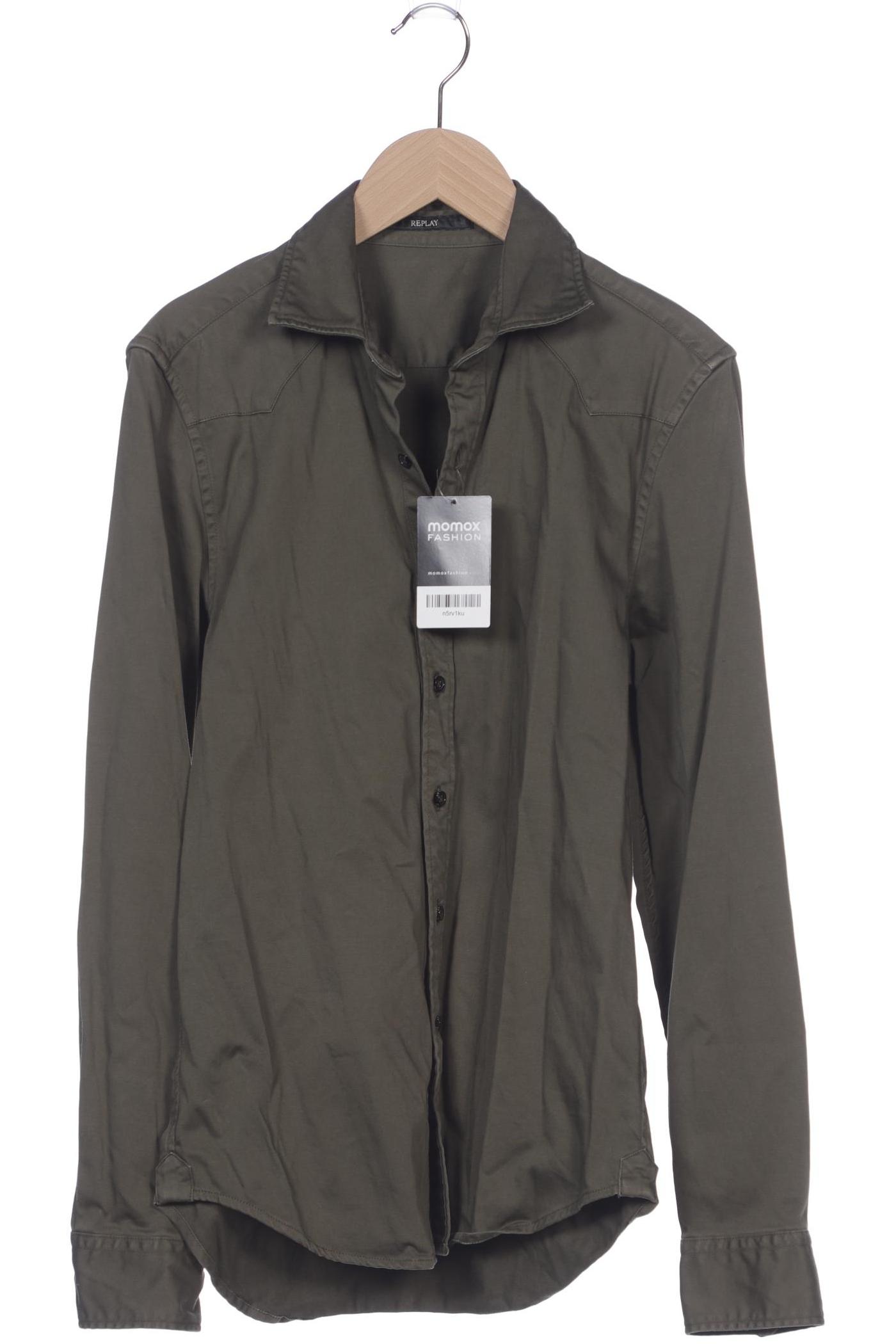 

Replay Herren Hemd, grün, Gr. 46