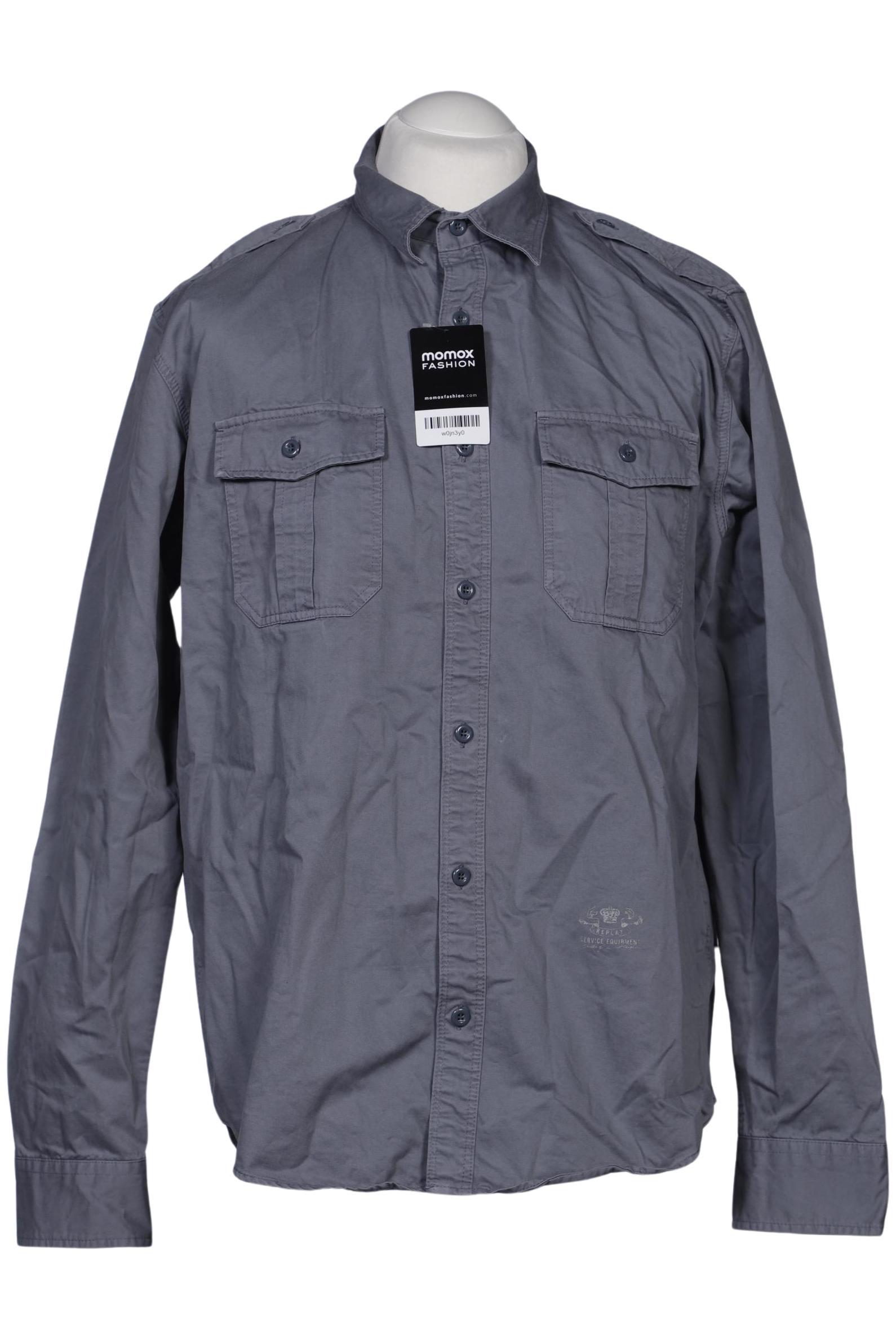 

Replay Herren Hemd, grau, Gr. 54