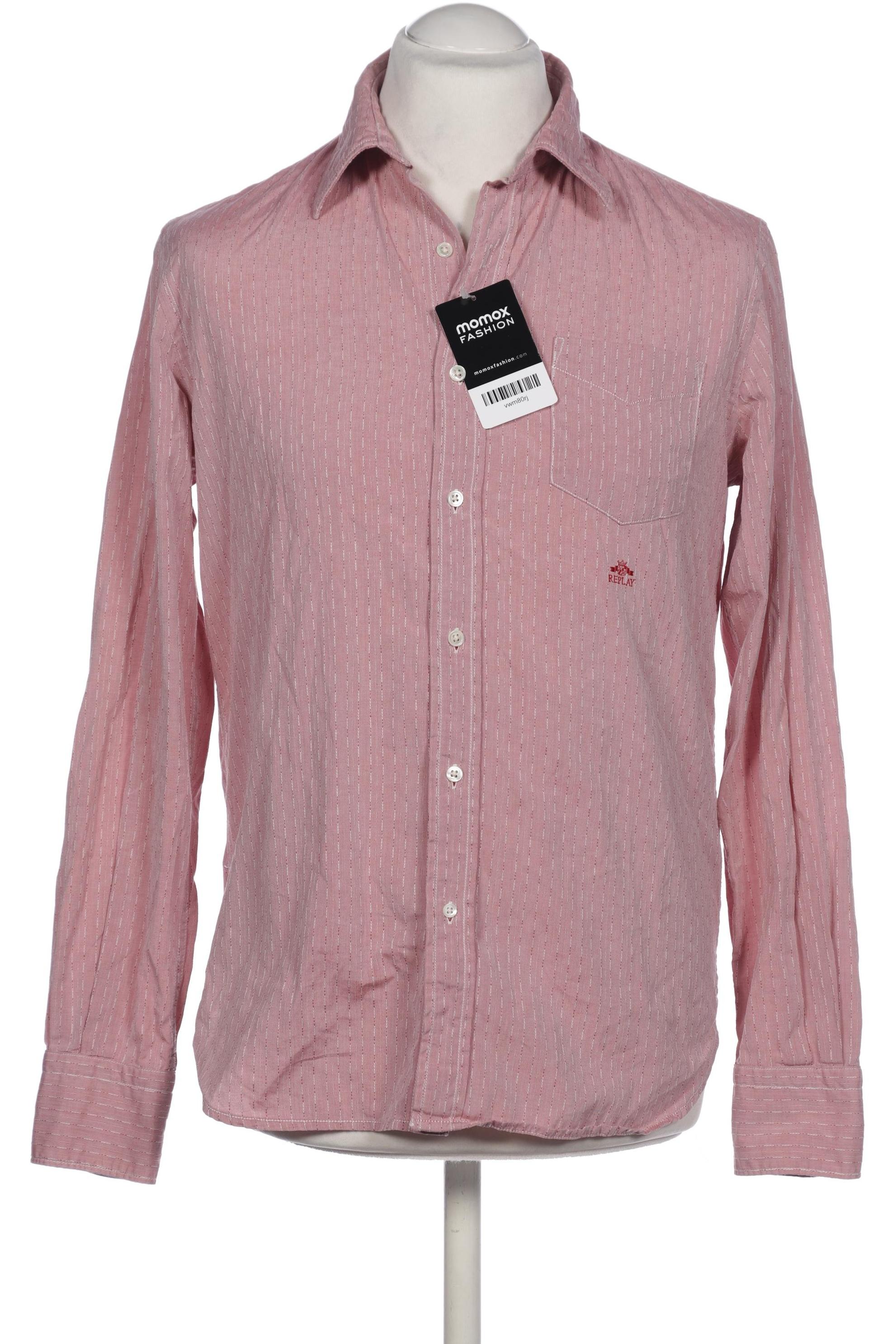 

Replay Herren Hemd, pink, Gr. 48