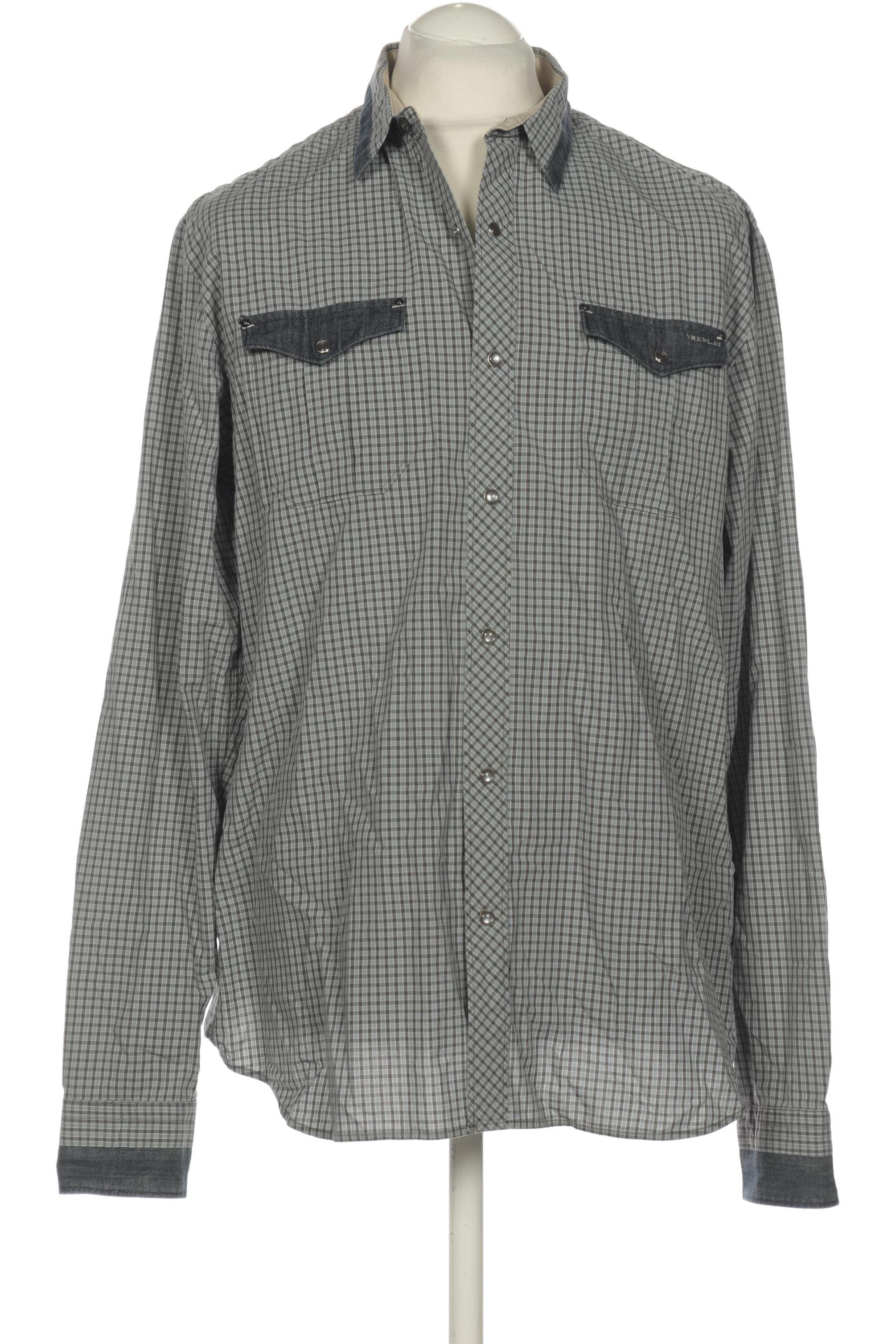 

Replay Herren Hemd, grau