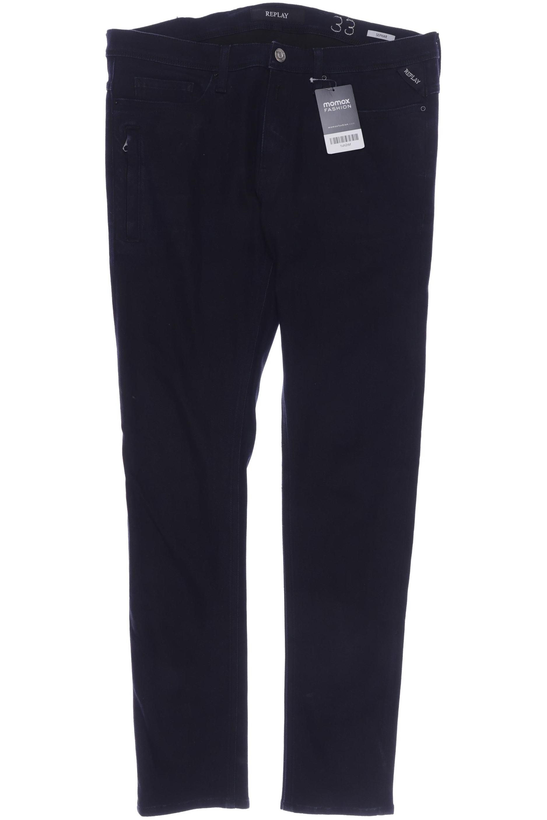

Replay Herren Jeans, marineblau