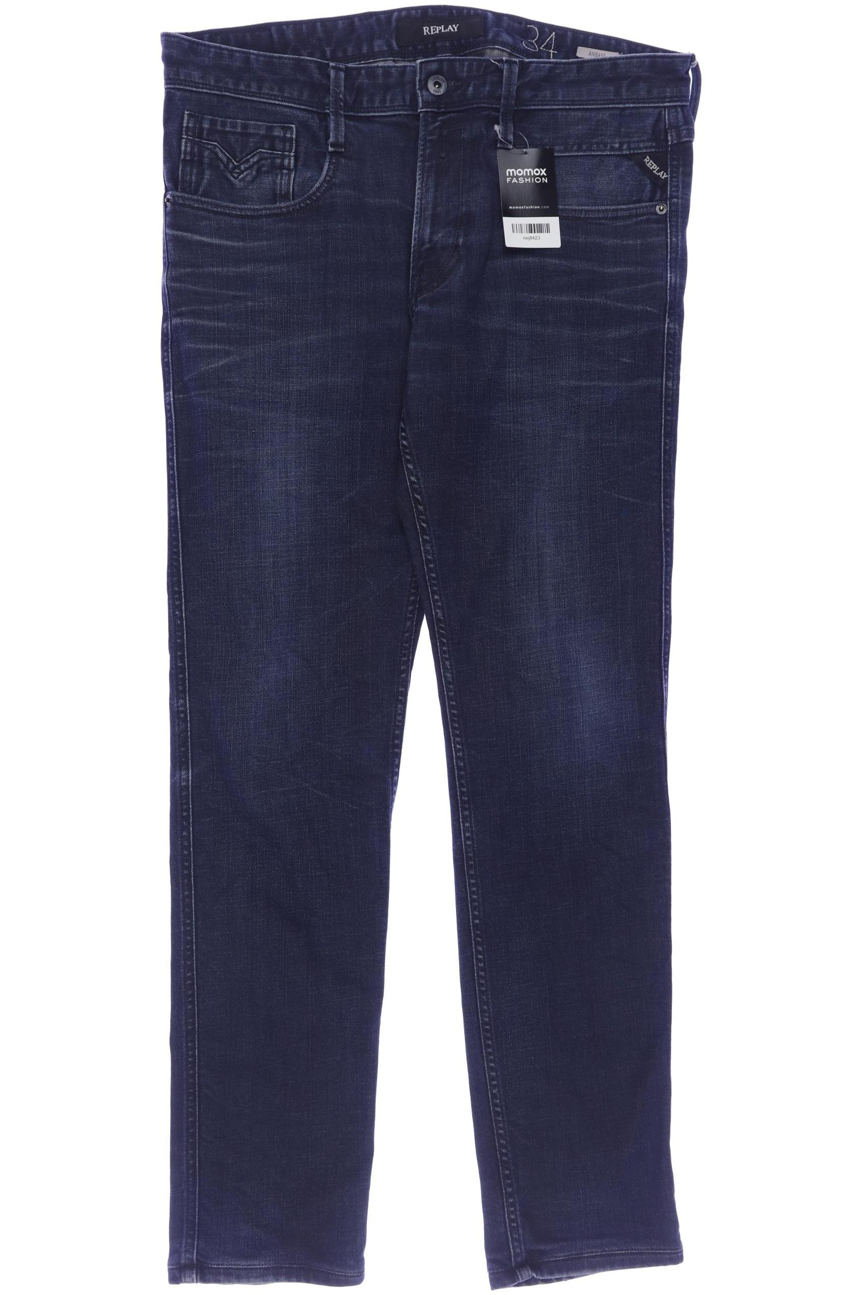 

Replay Herren Jeans, marineblau, Gr. 34