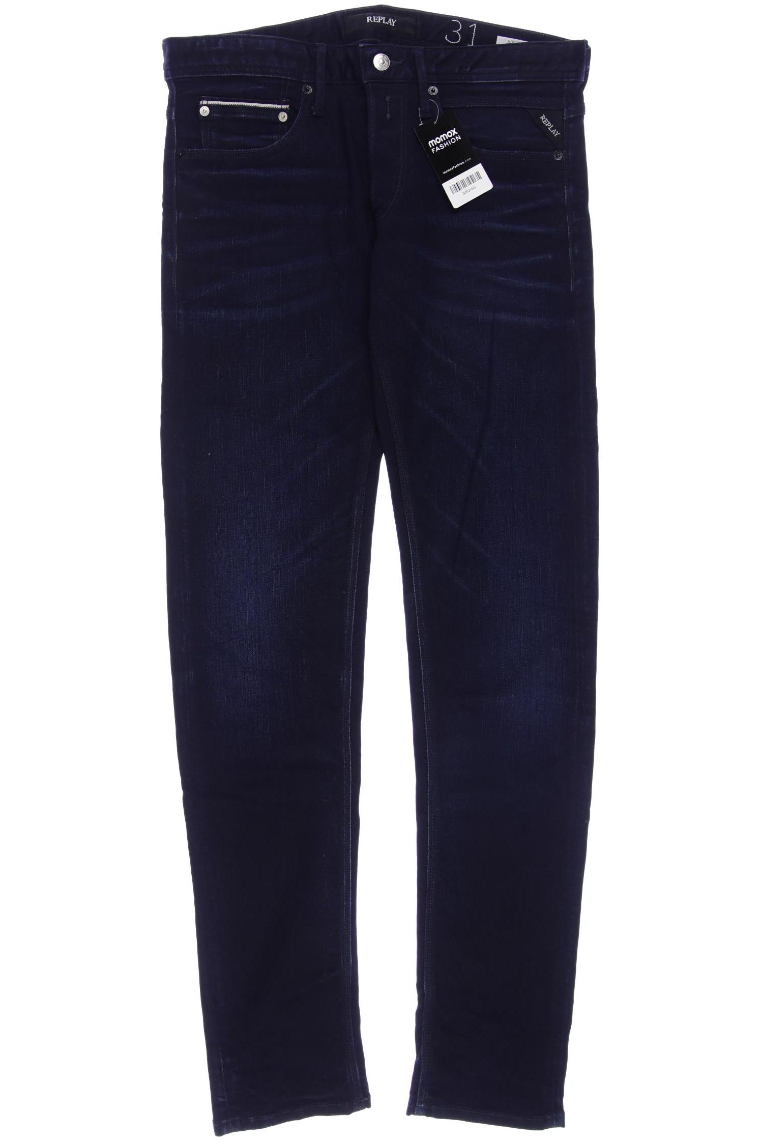 

Replay Herren Jeans, marineblau
