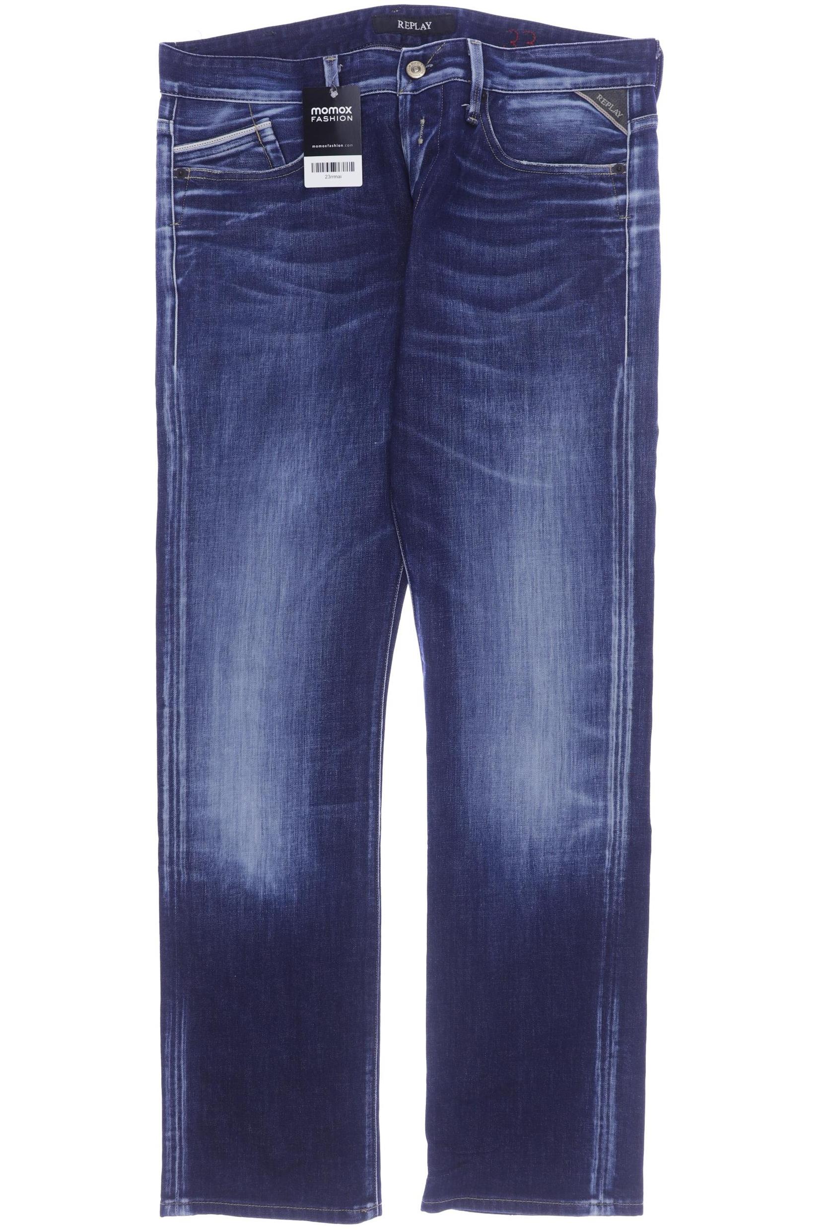 

Replay Herren Jeans, marineblau